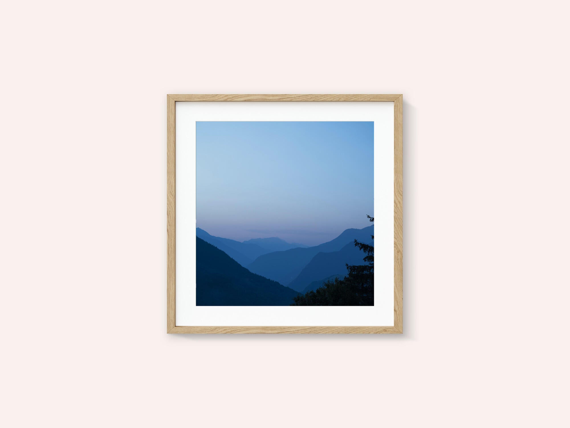 Sunrise in the french alps near Courchevel - summer gradient nature and travel photography