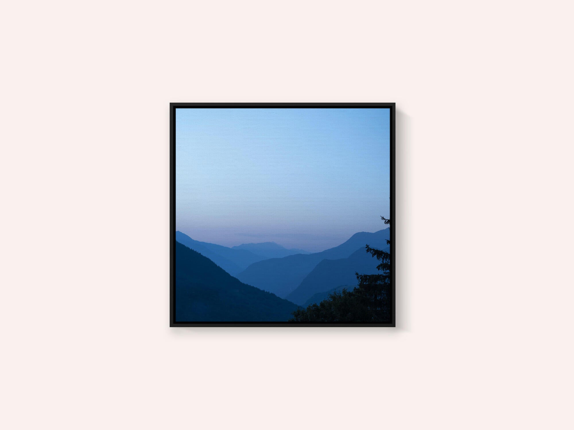 Sunrise in the french alps near Courchevel - summer gradient nature and travel photography