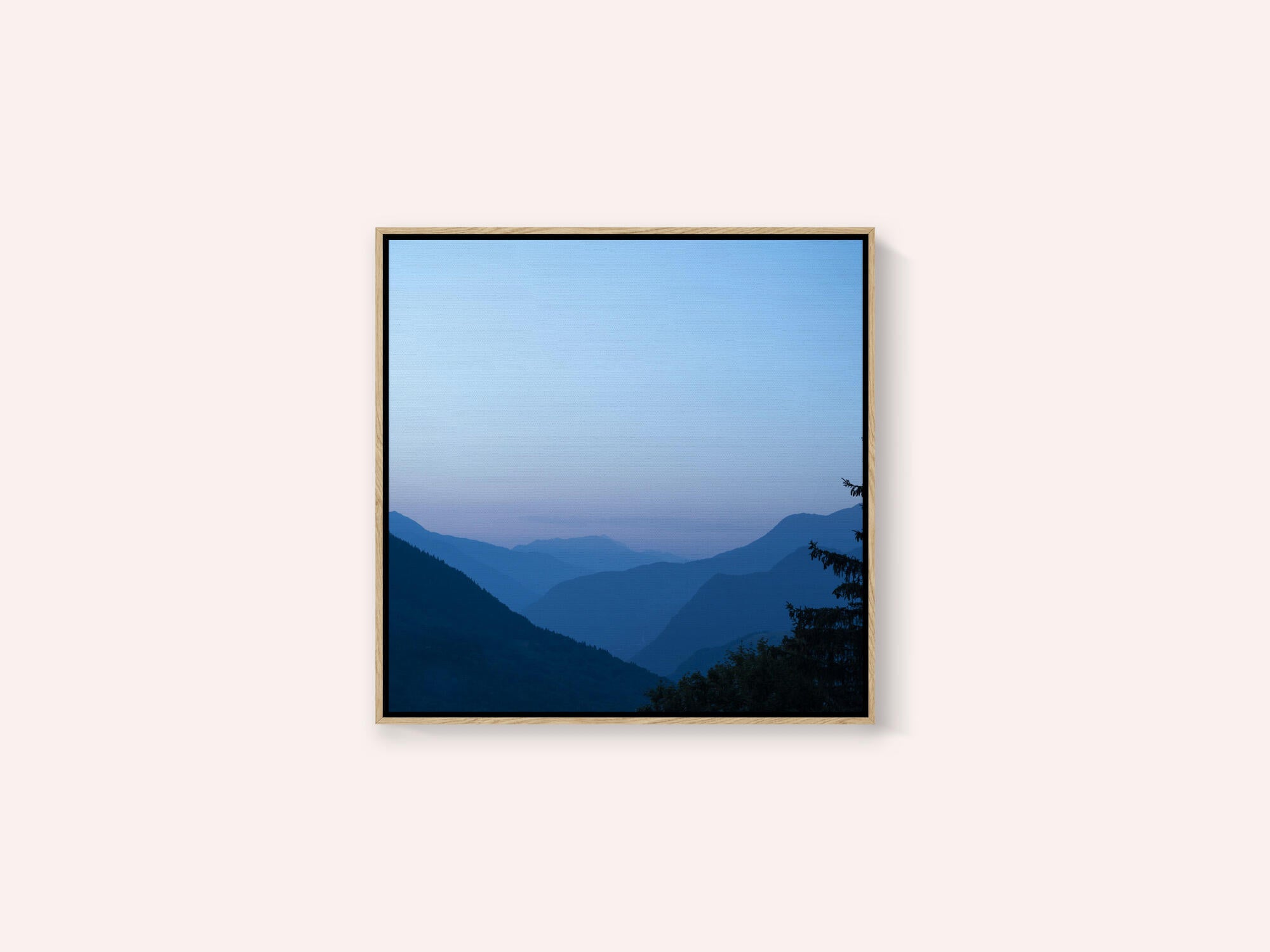 Sunrise in the french alps near Courchevel - summer gradient nature and travel photography