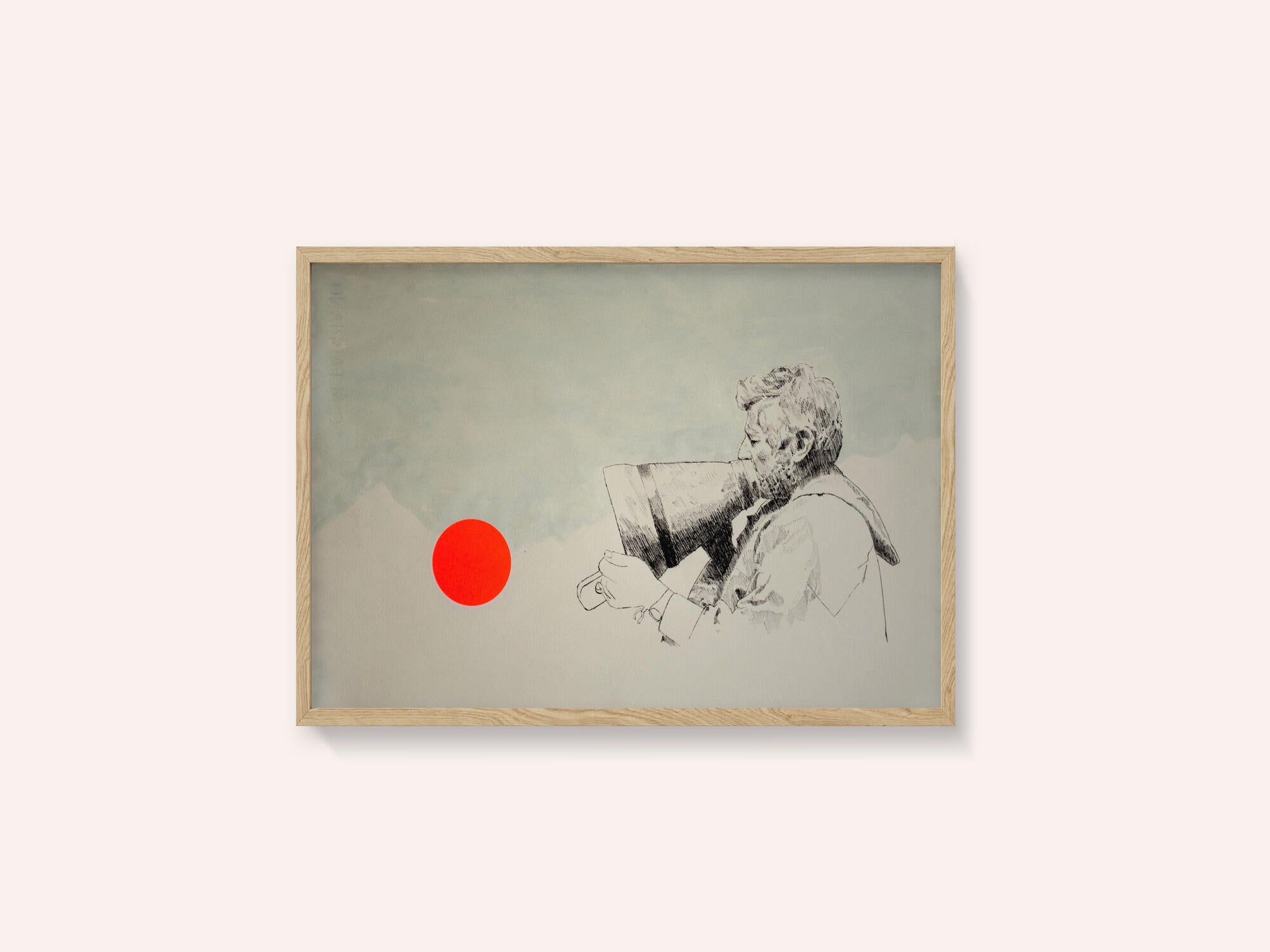 Megaphone and Red Circle