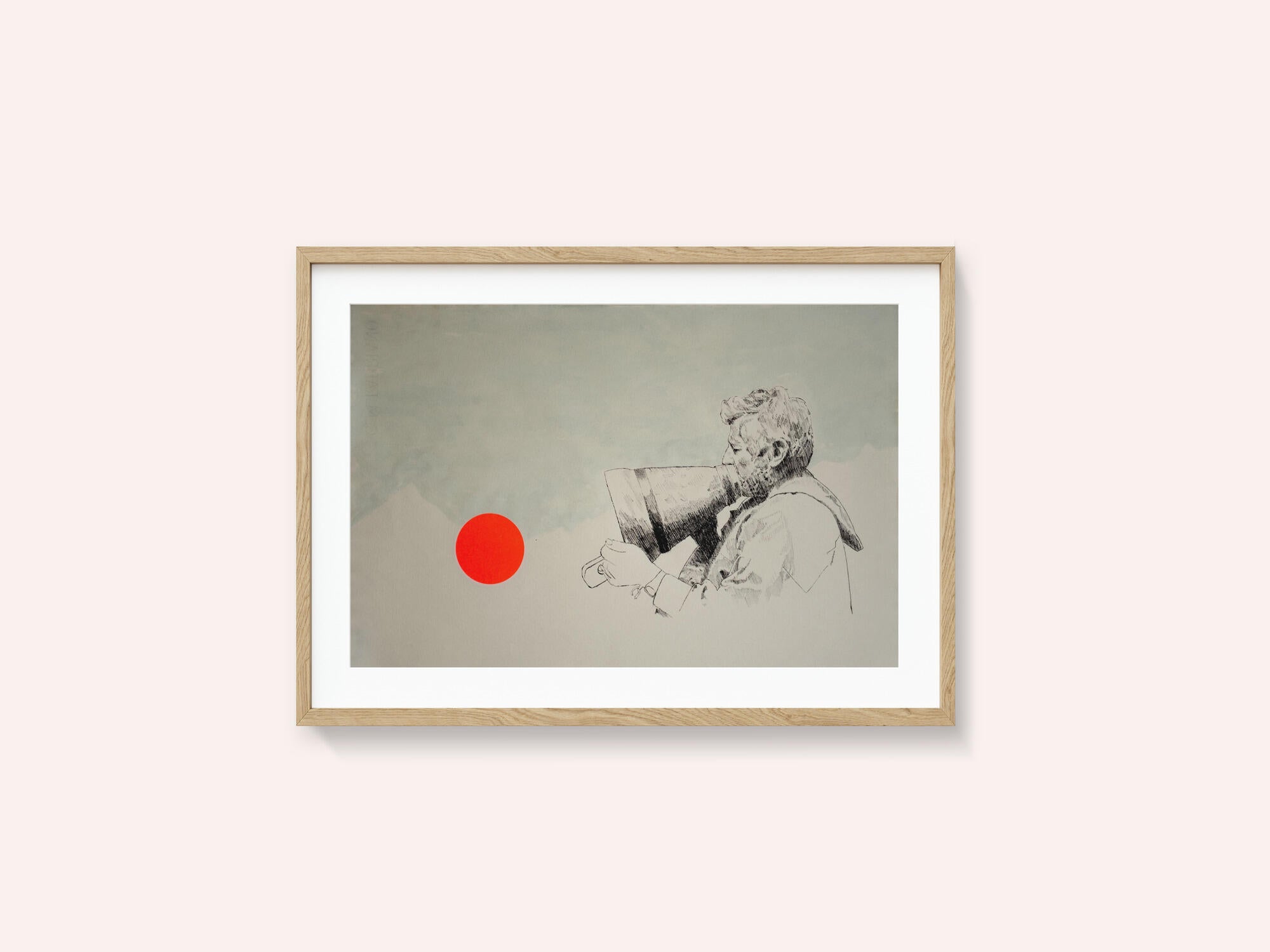 Megaphone and Red Circle