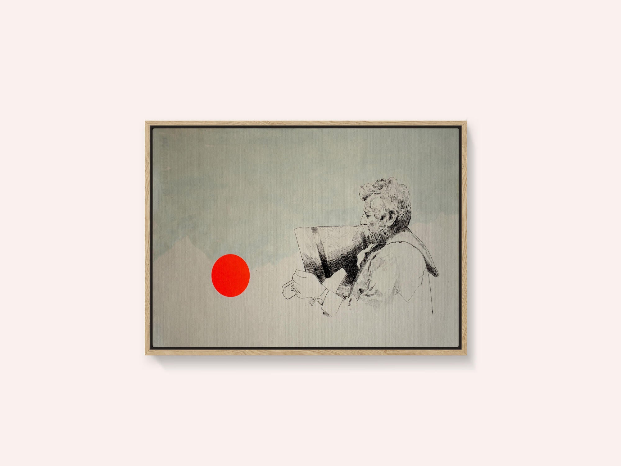 Megaphone and Red Circle