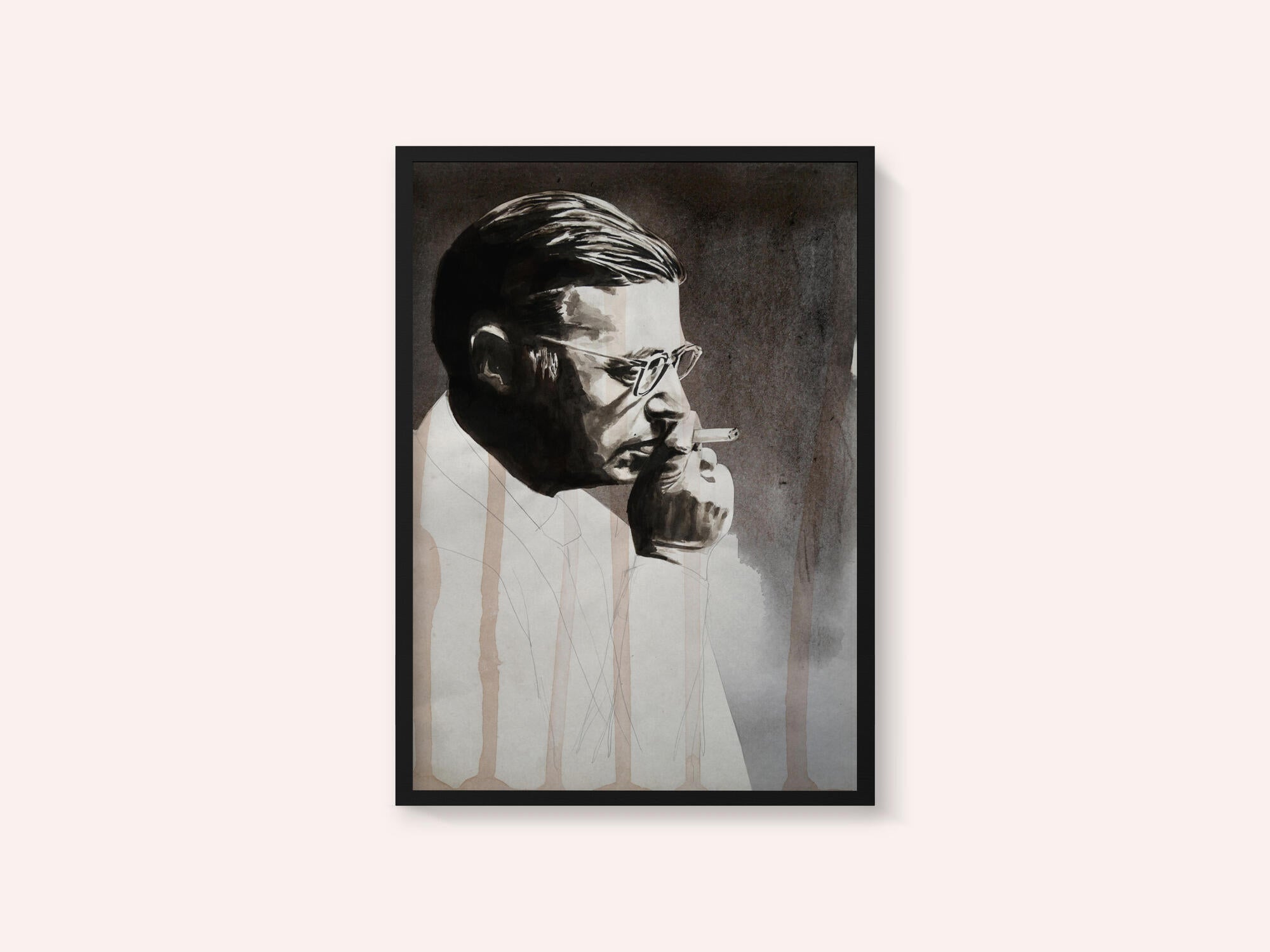 Thoughtful Smoker Portrait