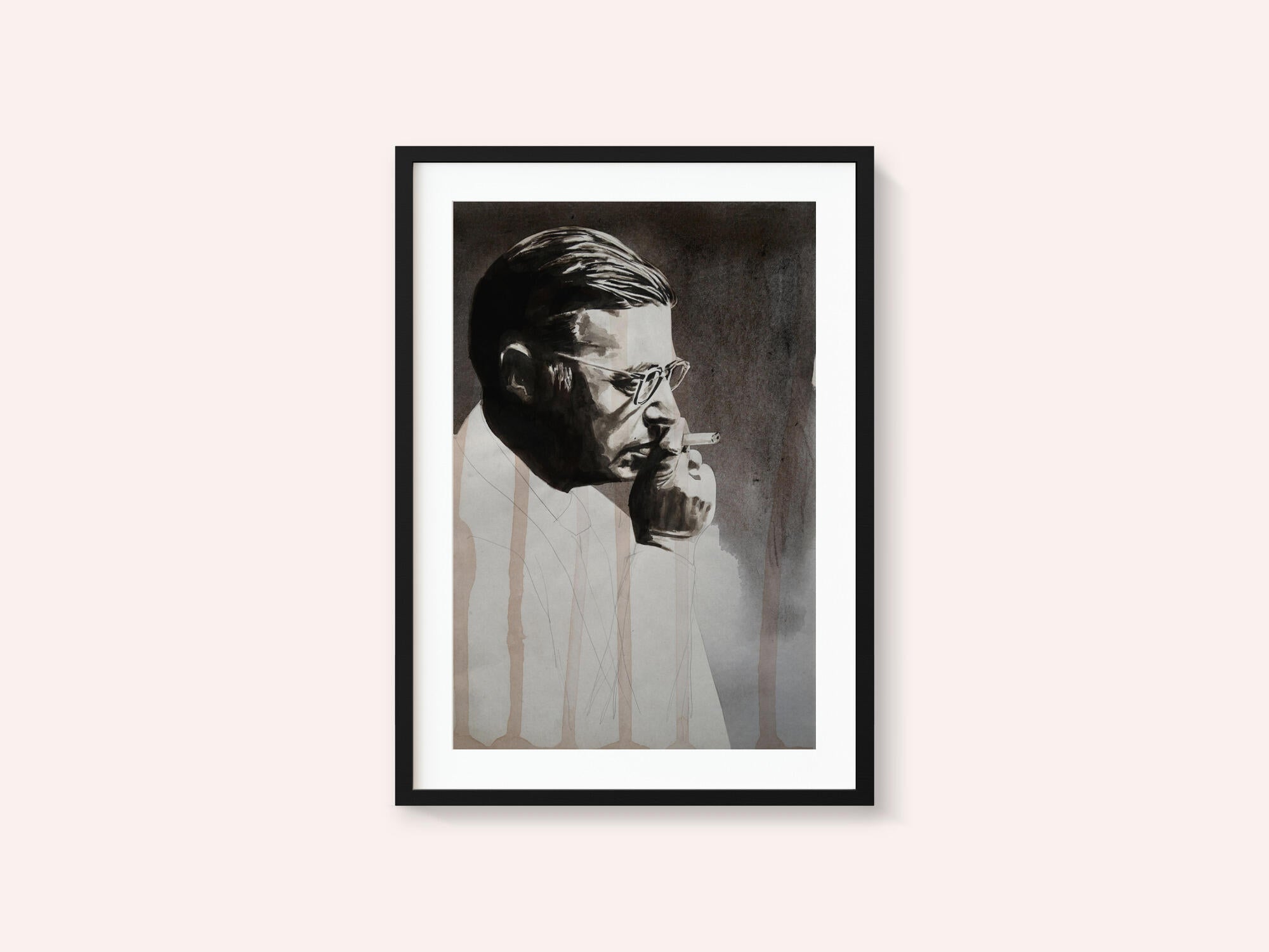 Thoughtful Smoker Portrait