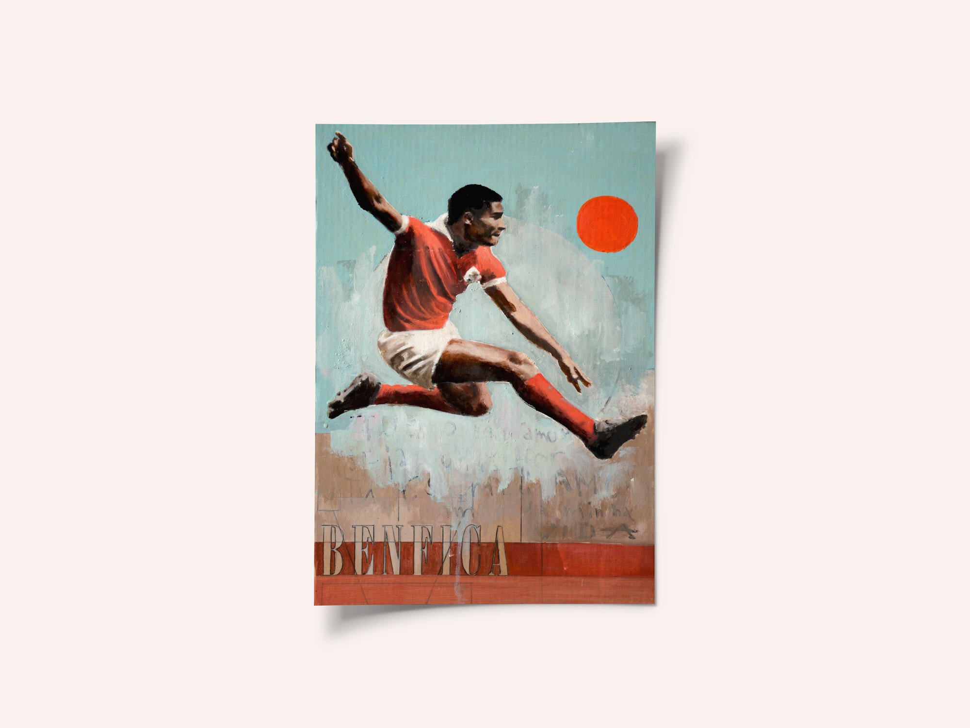 Leaping Soccer Player