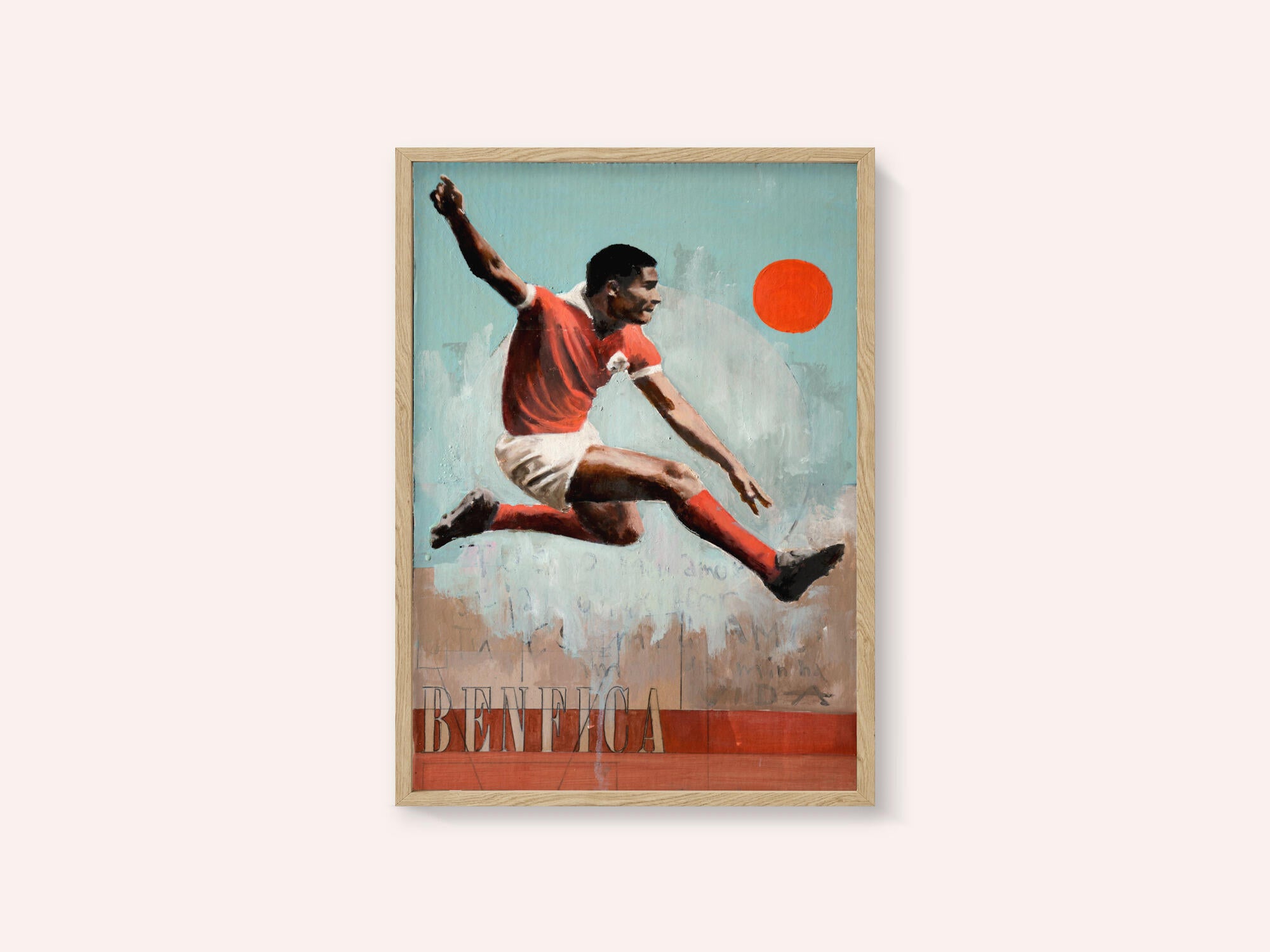 Leaping Soccer Player