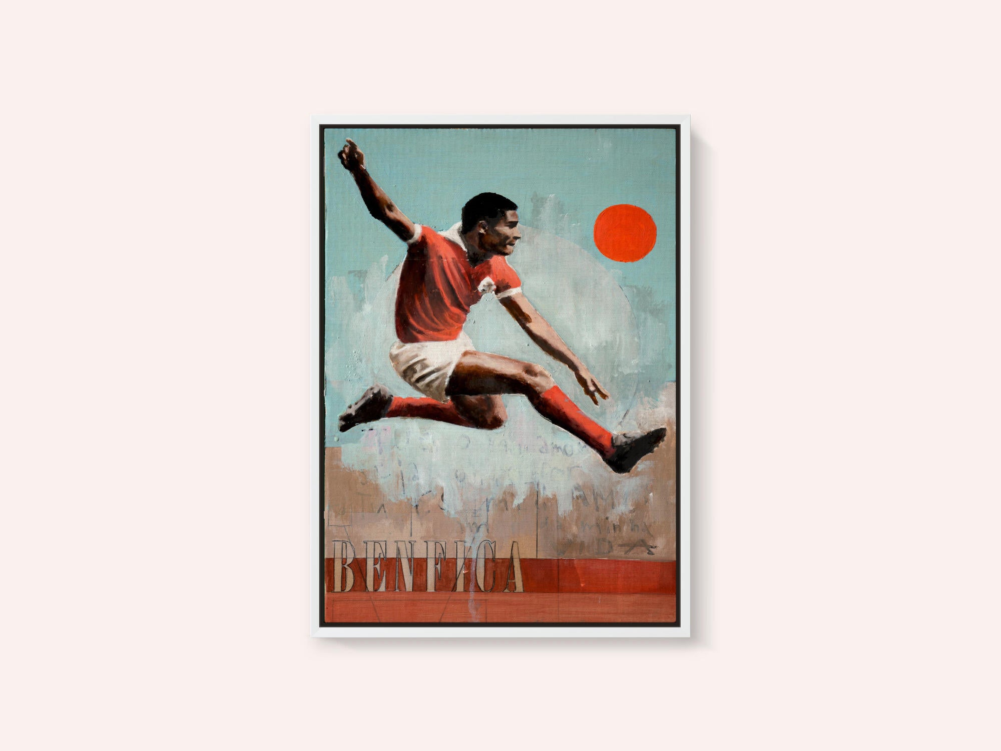 Leaping Soccer Player