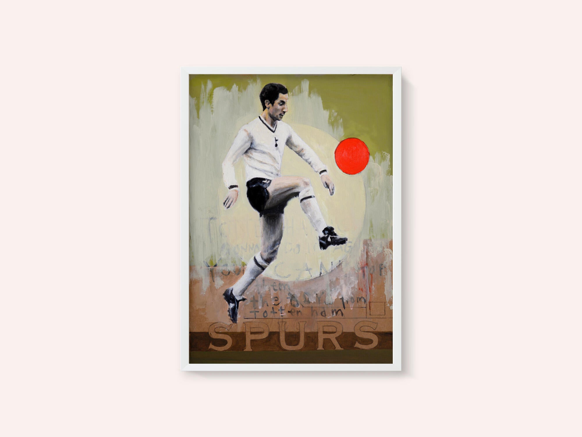 Vintage Soccer Player Kick