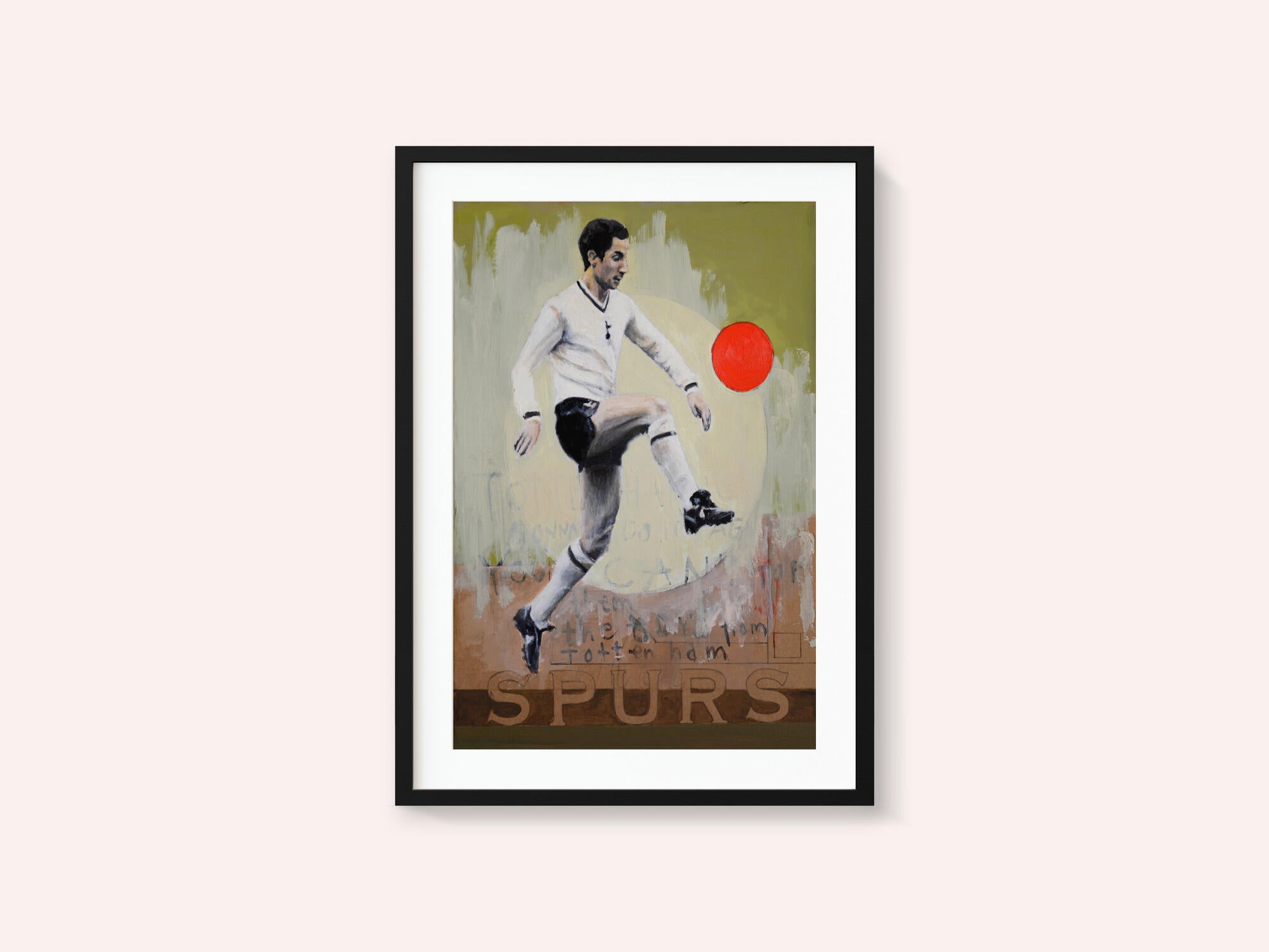 Vintage Soccer Player Kick