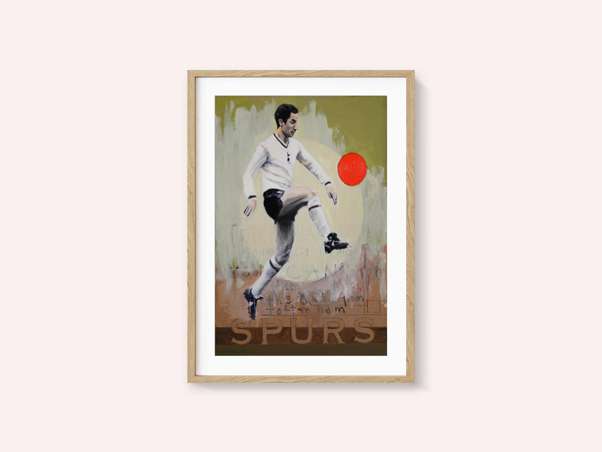 Vintage Soccer Player Kick