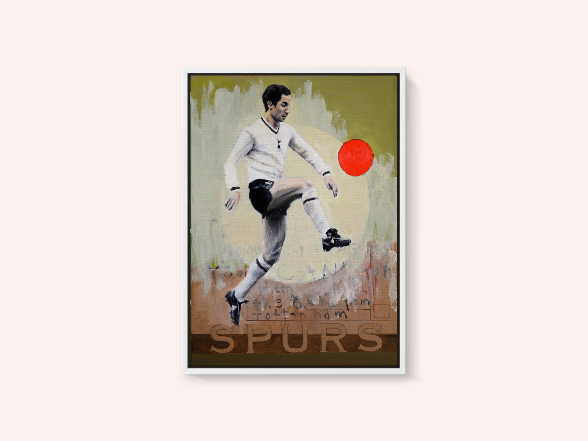 Vintage Soccer Player Kick