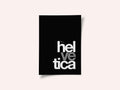 Bold Striped Helvetica