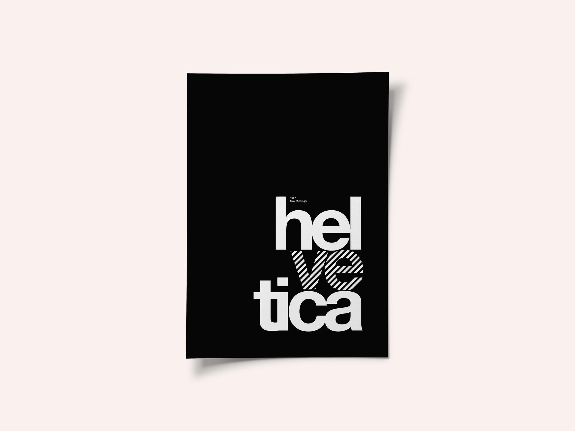 Bold Striped Helvetica