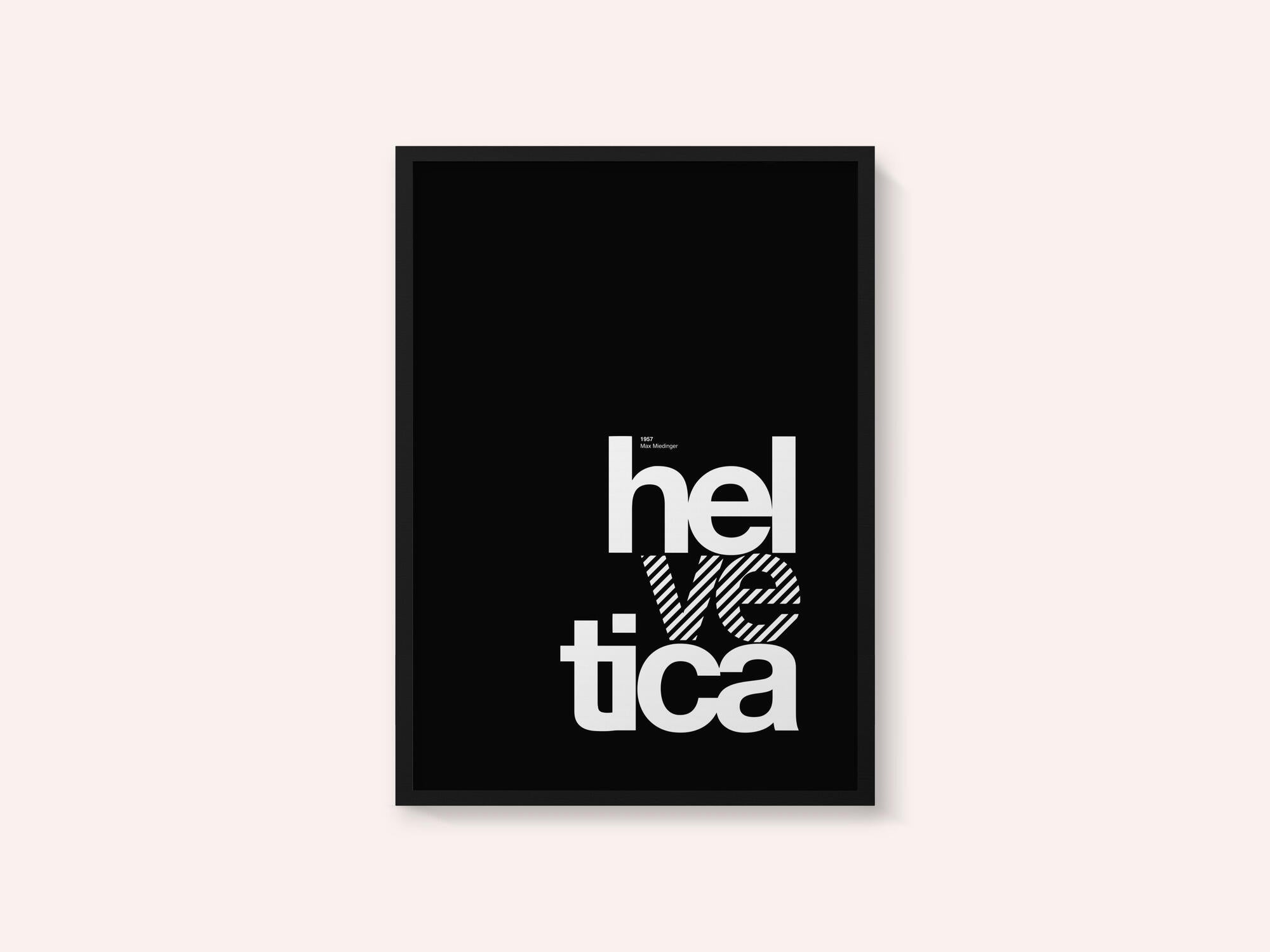 Bold Striped Helvetica