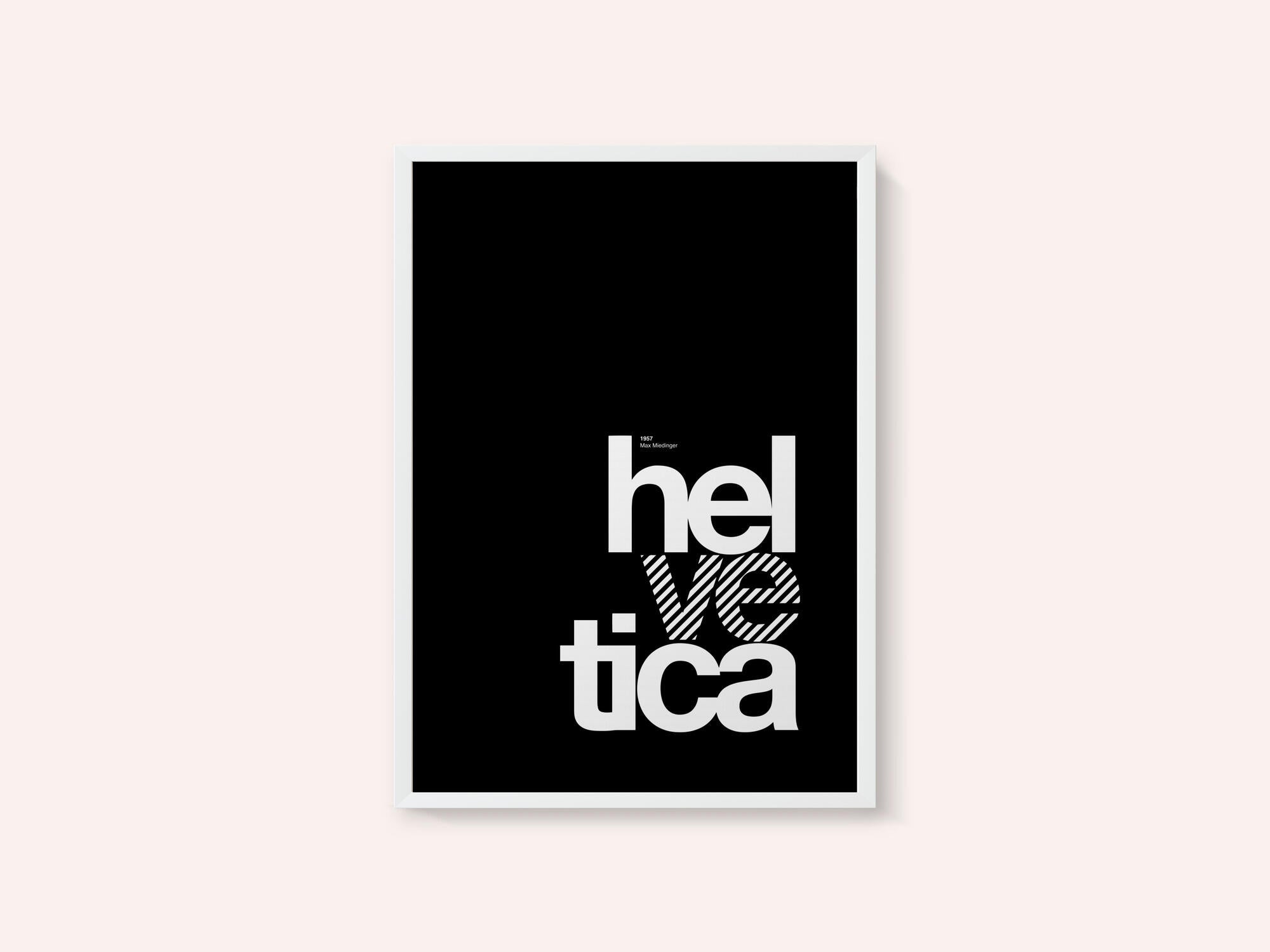 Bold Striped Helvetica