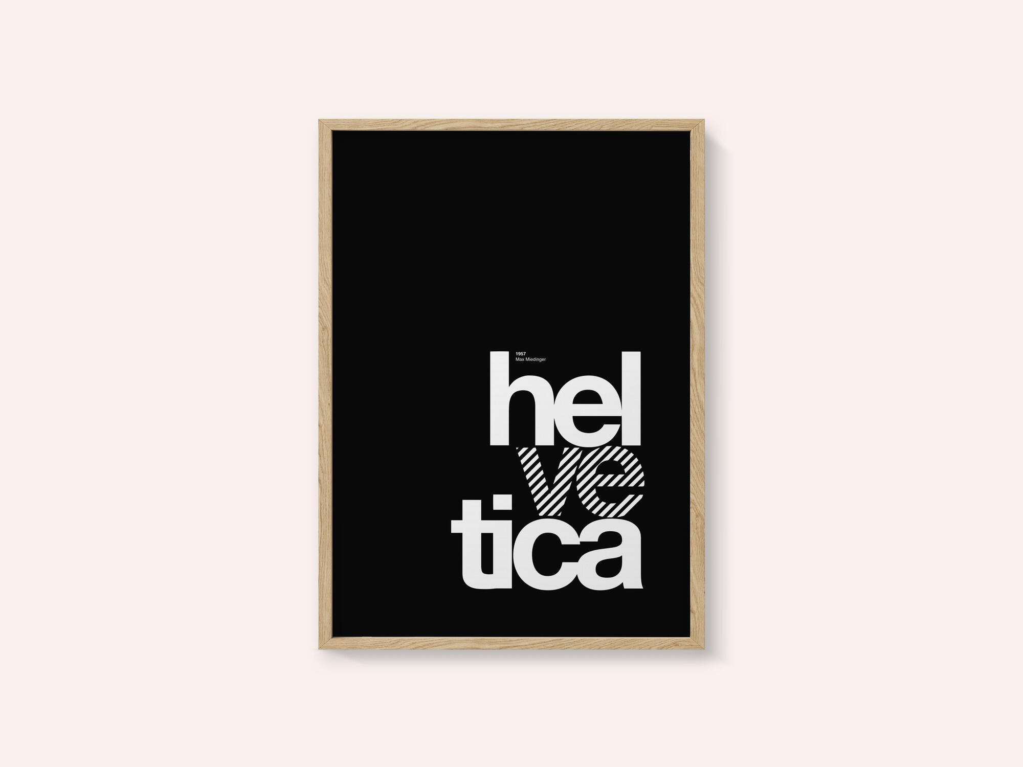 Bold Striped Helvetica