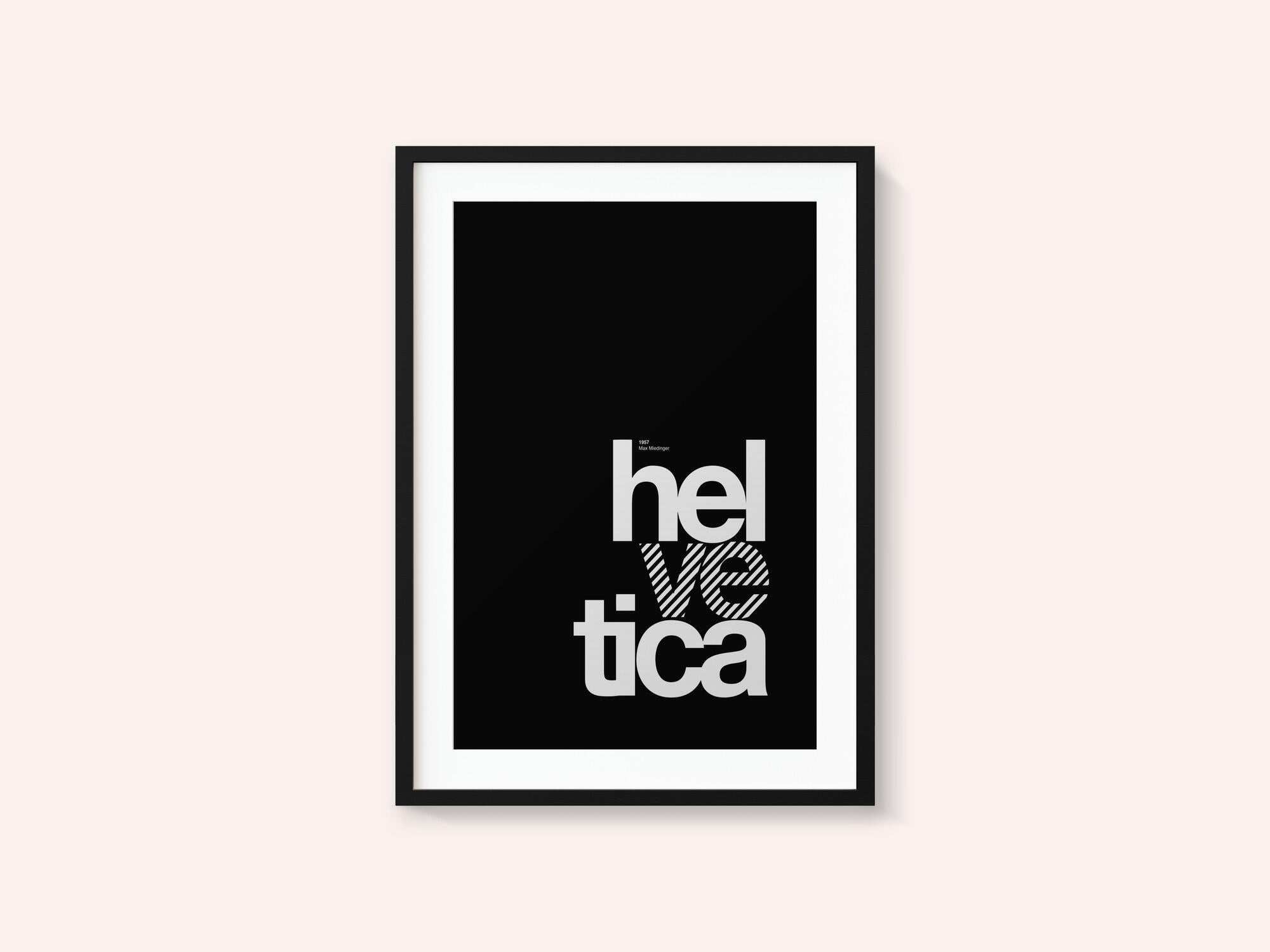 Bold Striped Helvetica