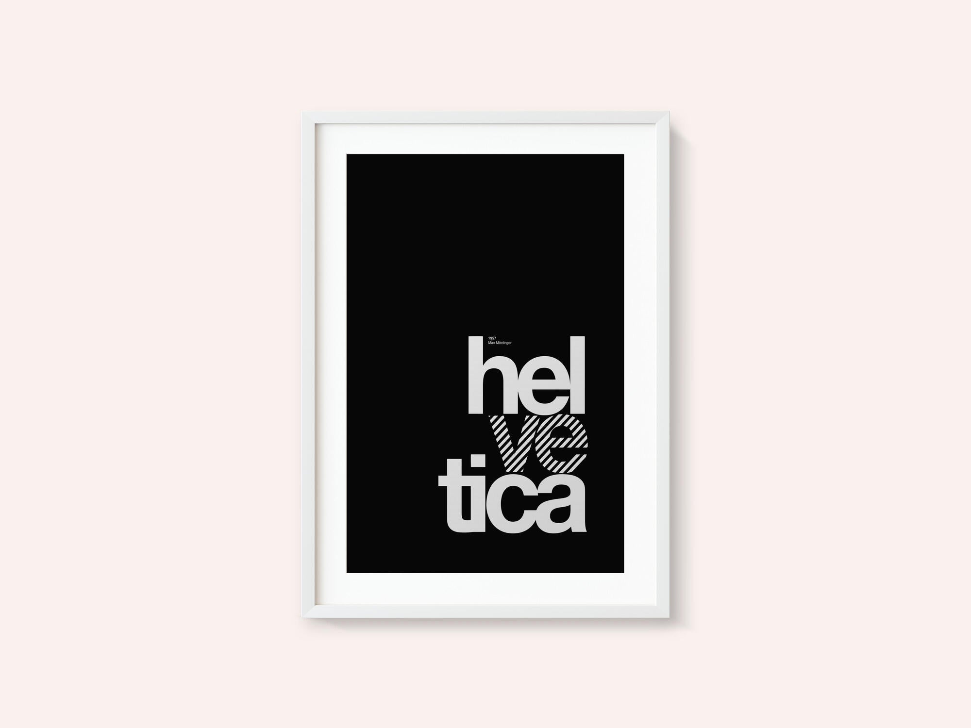 Bold Striped Helvetica