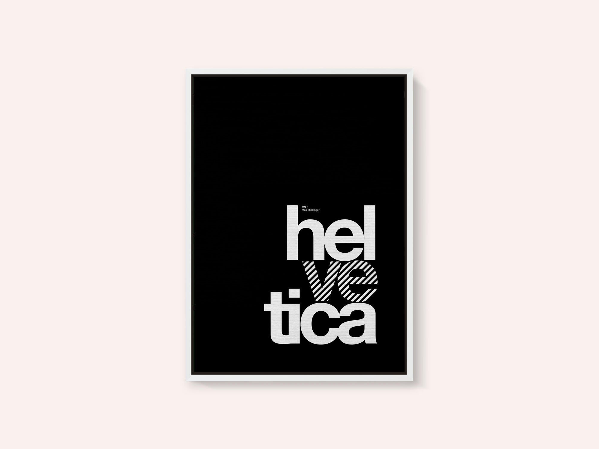 Bold Striped Helvetica