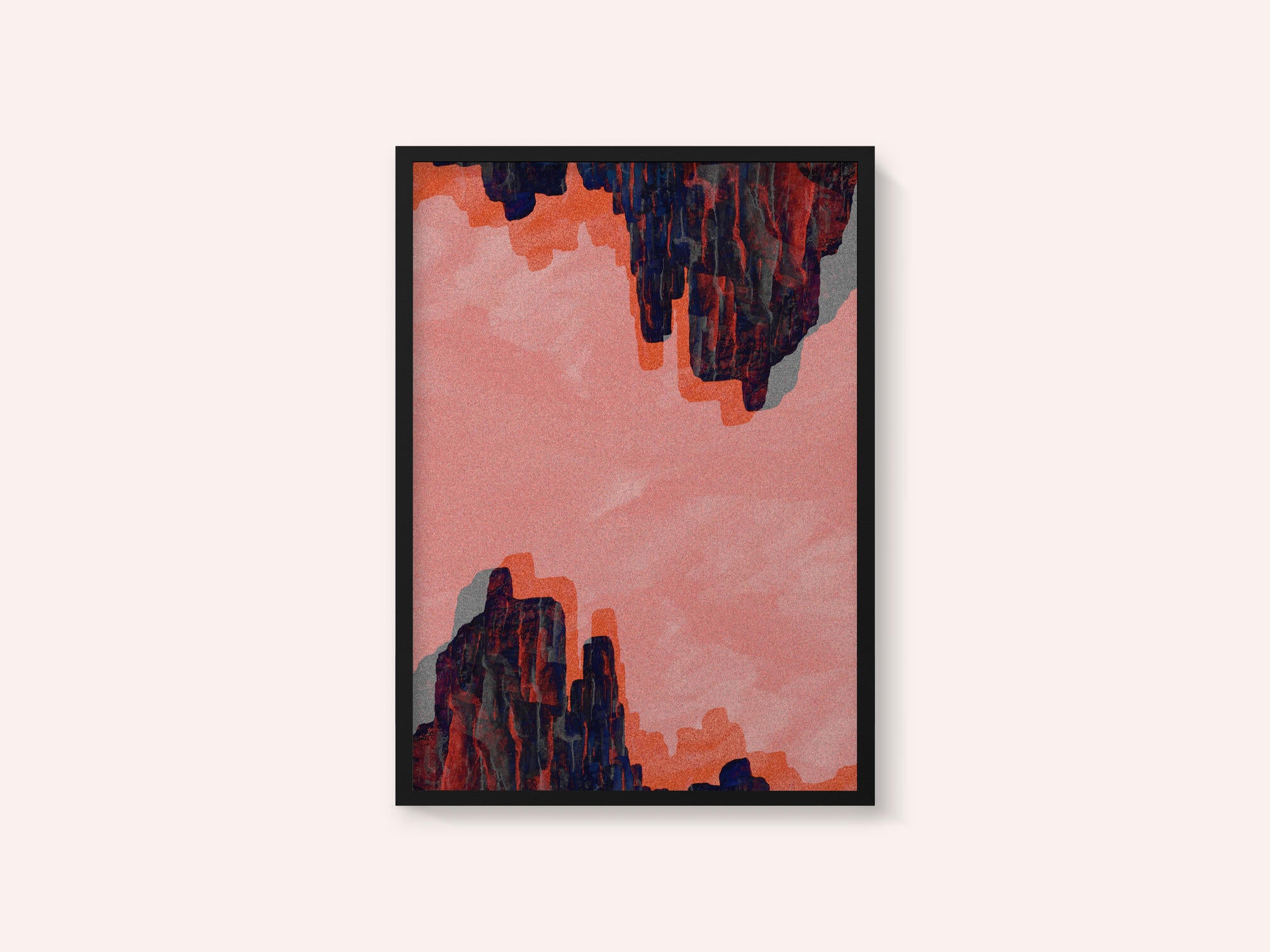 Pink Canyon Abstract