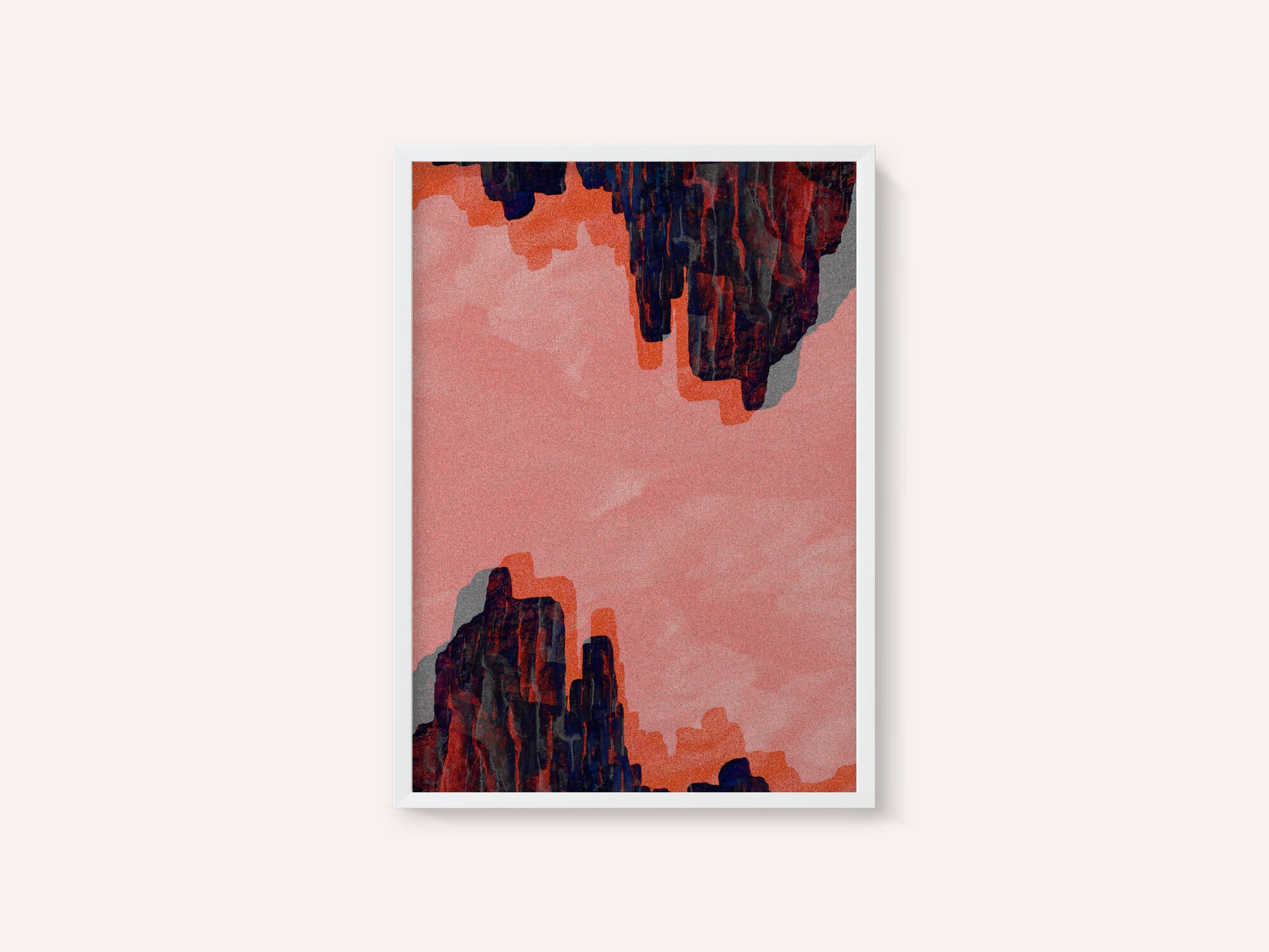 Pink Canyon Abstract