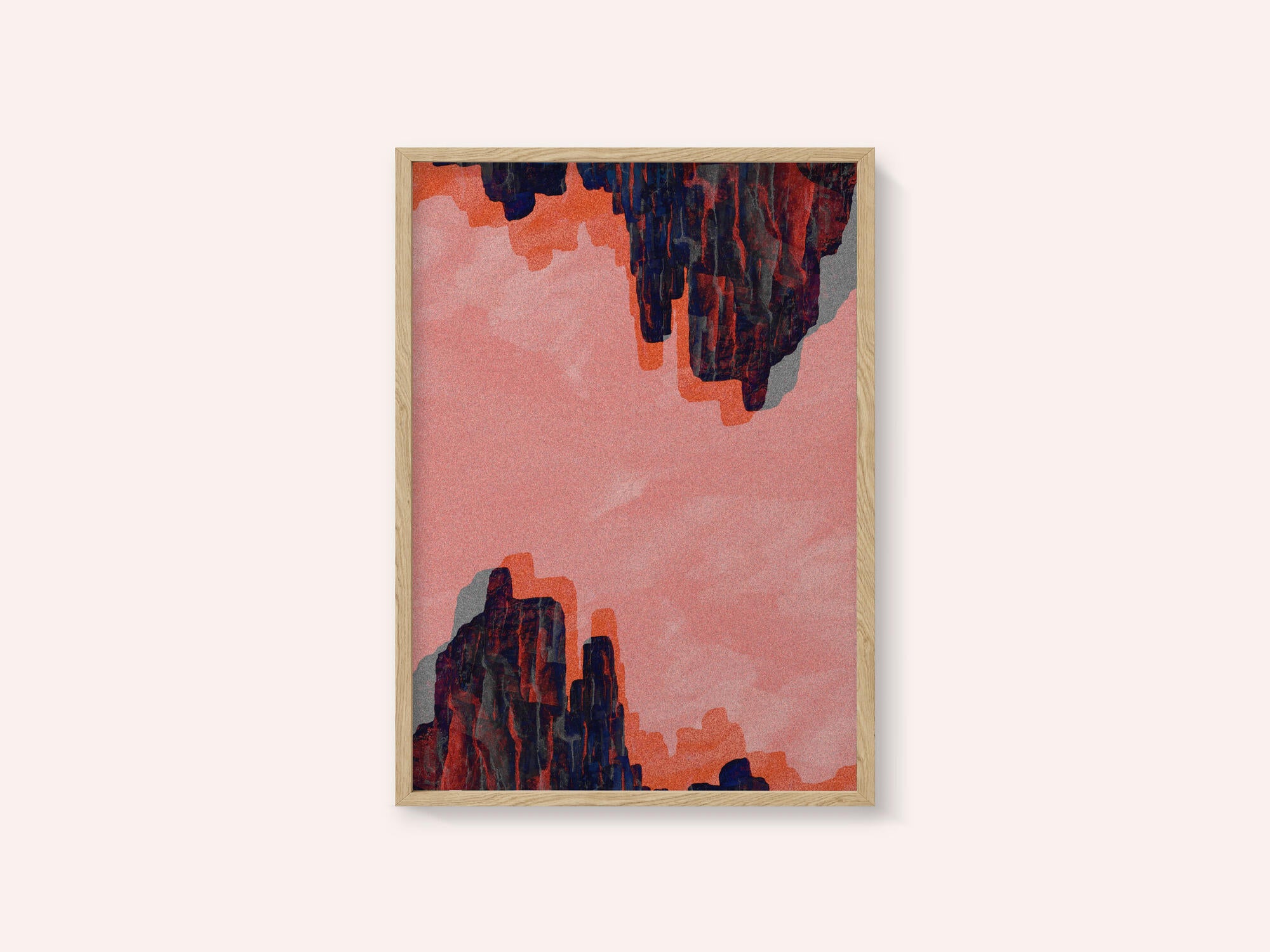 Pink Canyon Abstract