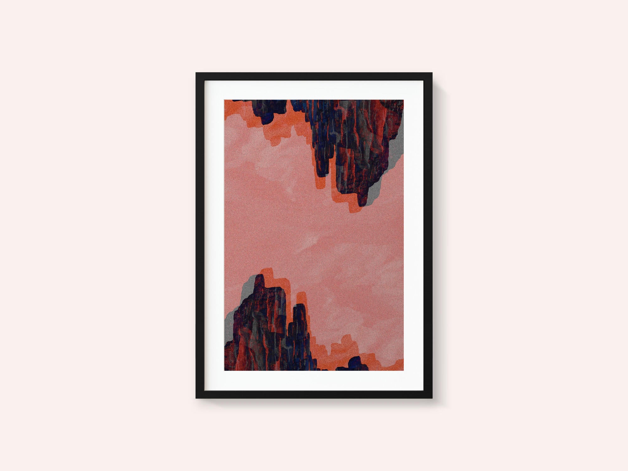Pink Canyon Abstract