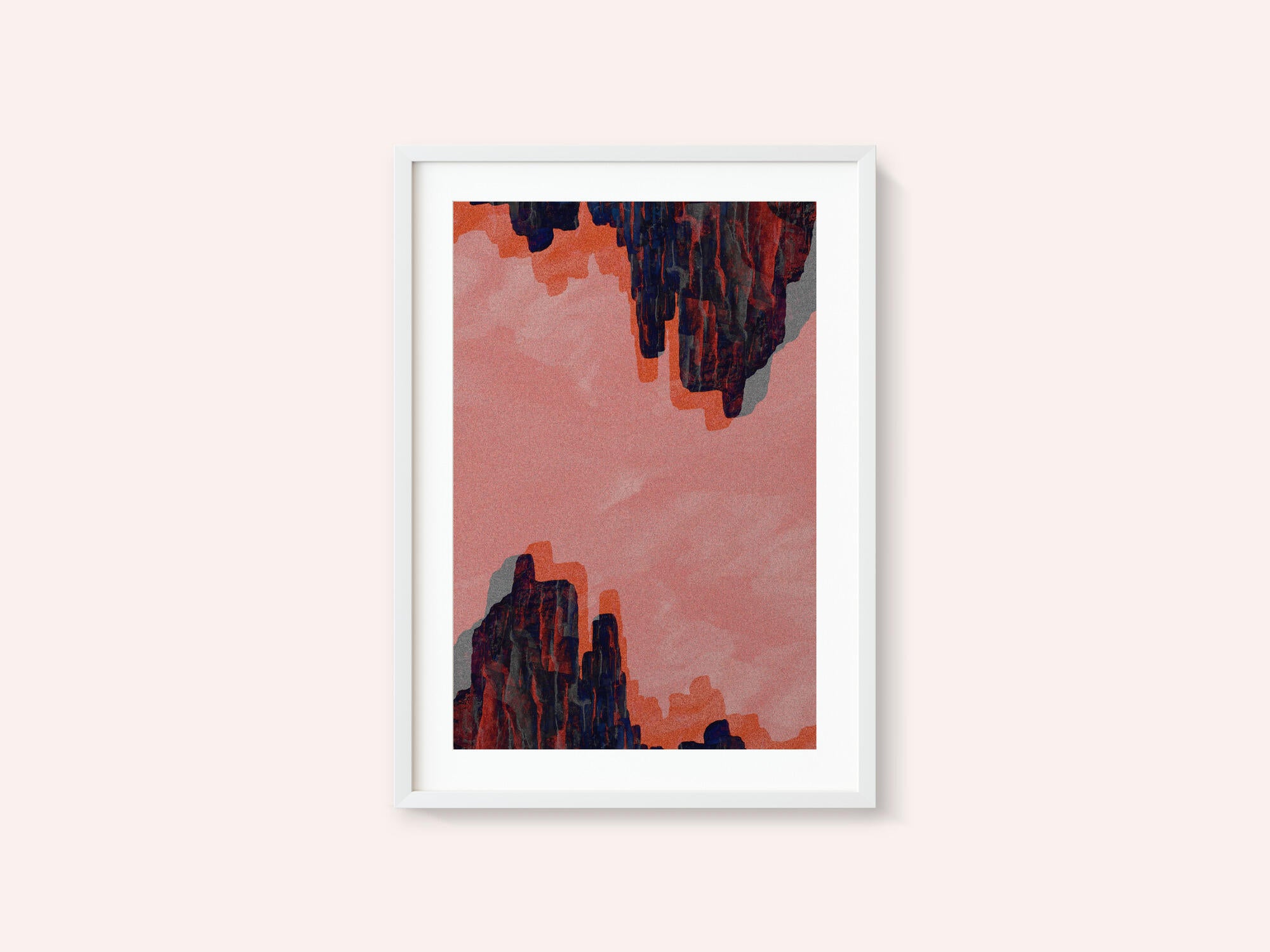 Pink Canyon Abstract