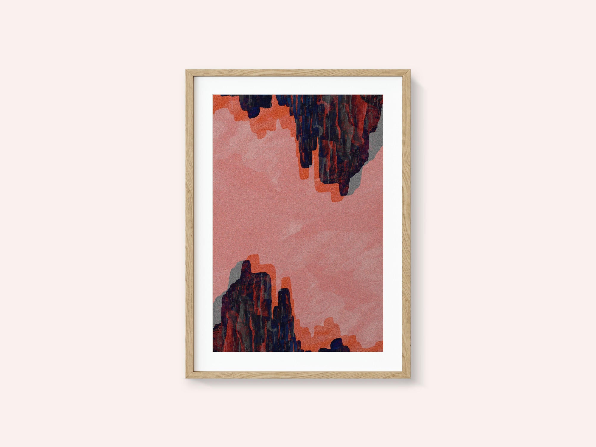 Pink Canyon Abstract