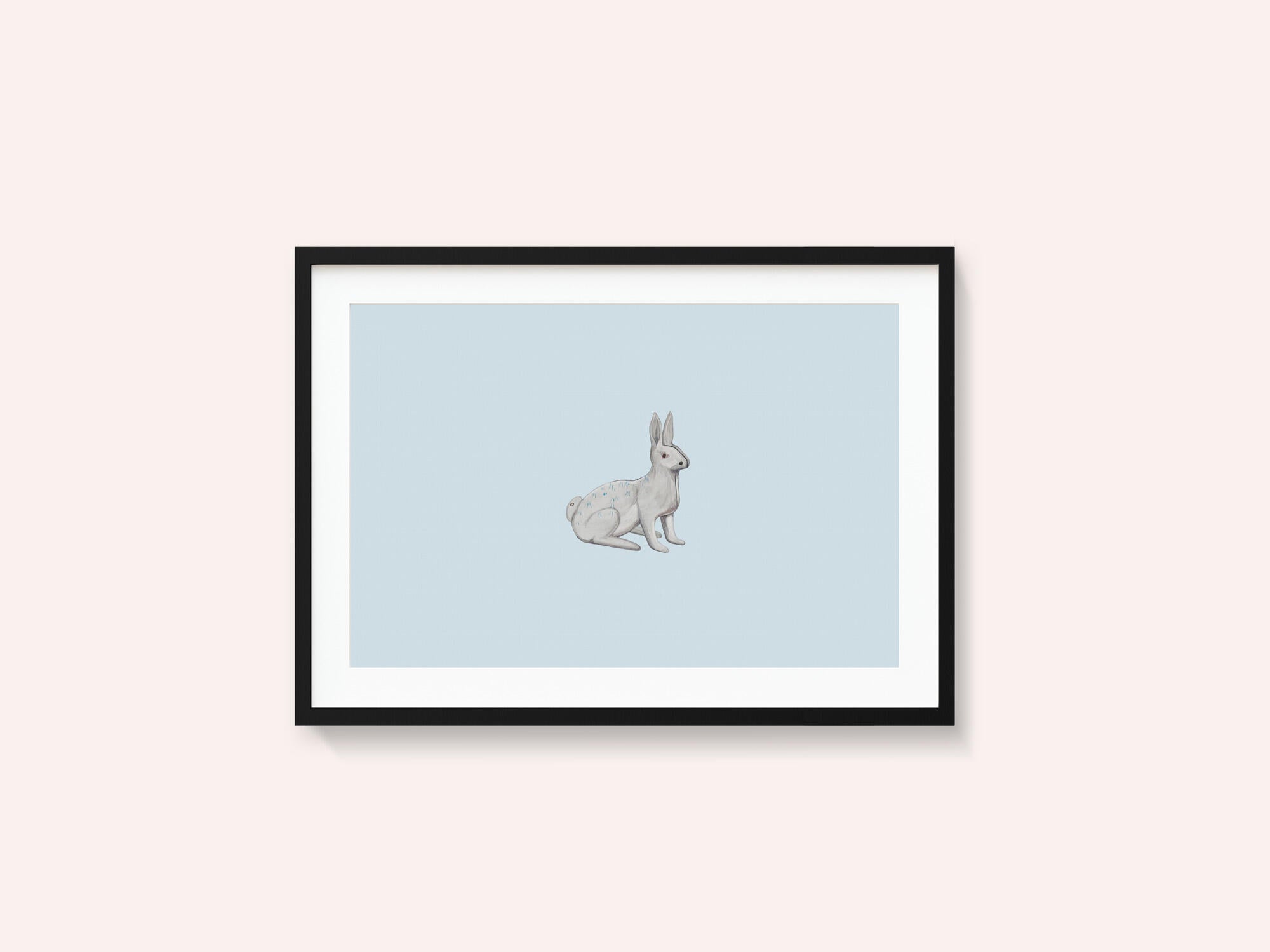 Serene White Rabbit