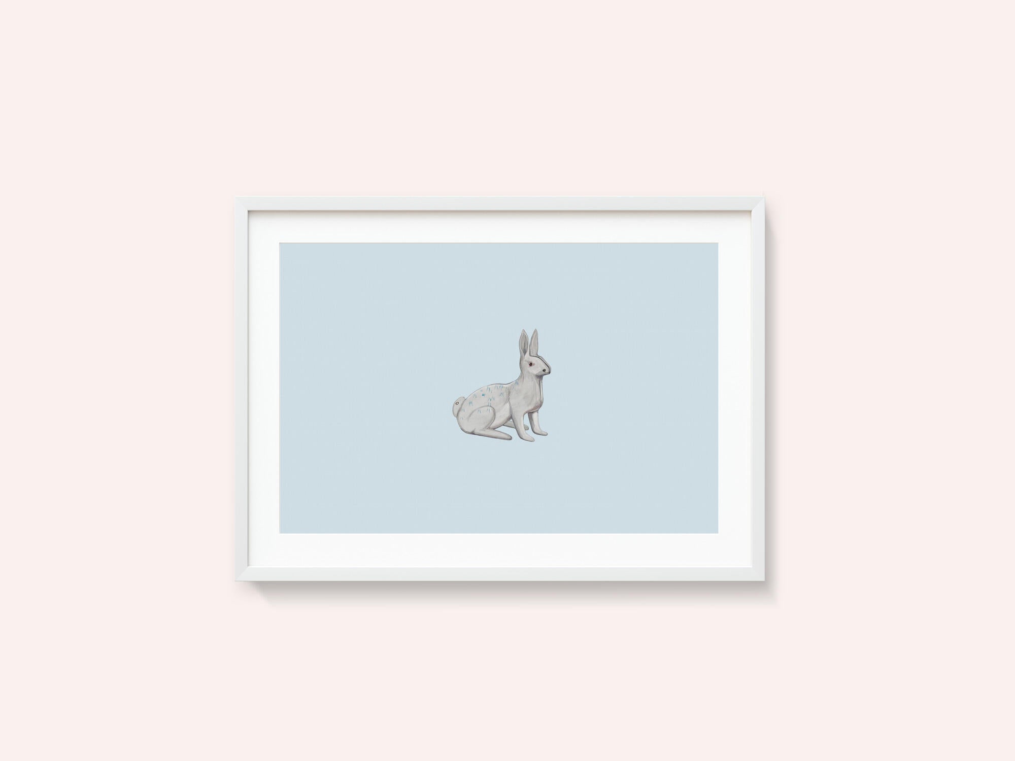 Serene White Rabbit