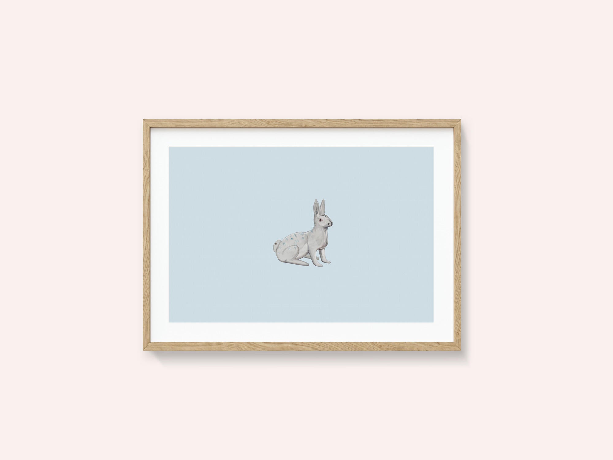 Serene White Rabbit