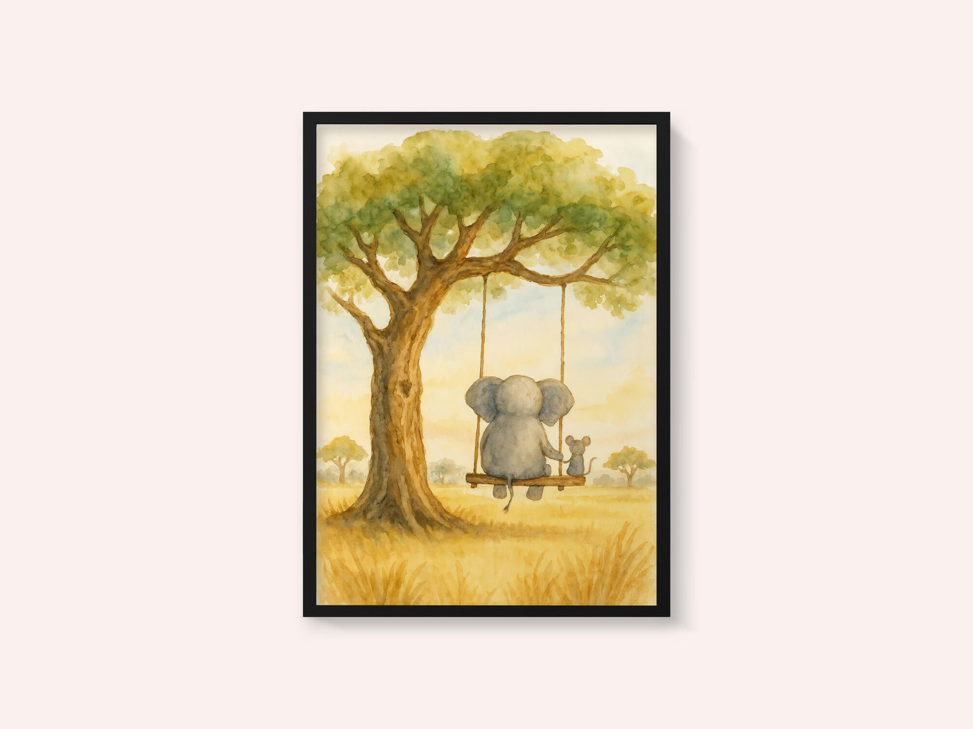 Elephant and Mouse On a Swing