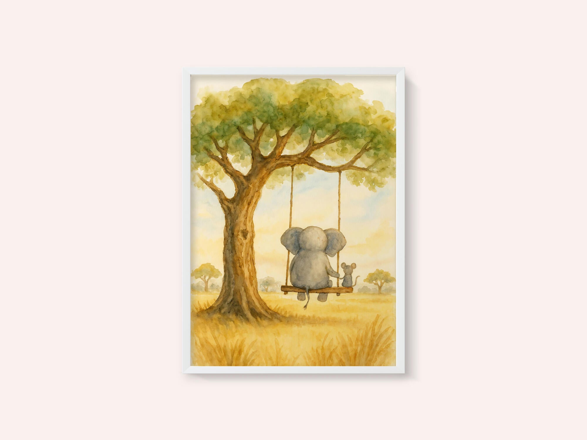 Elephant and Mouse On a Swing