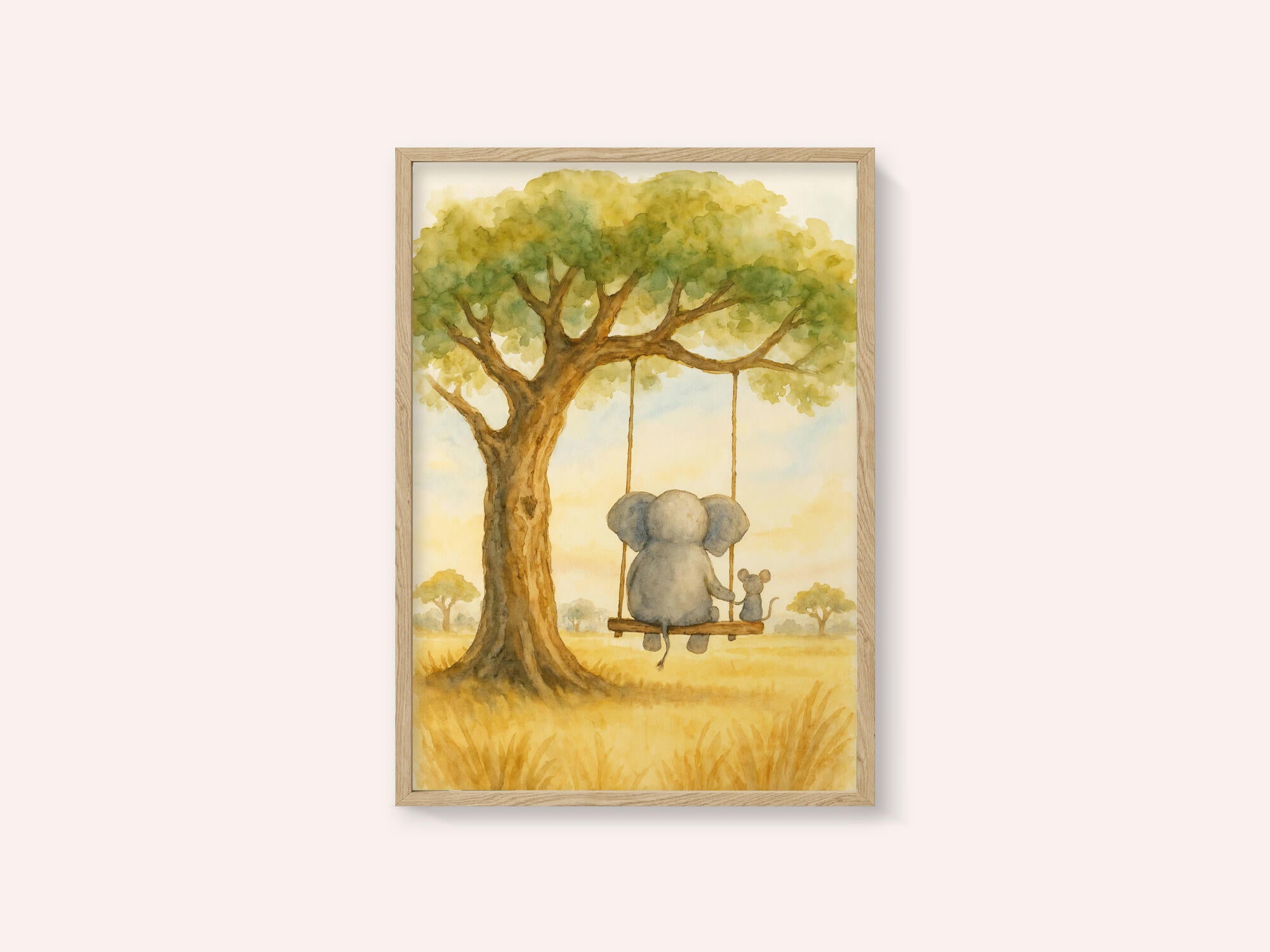Elephant and Mouse On a Swing