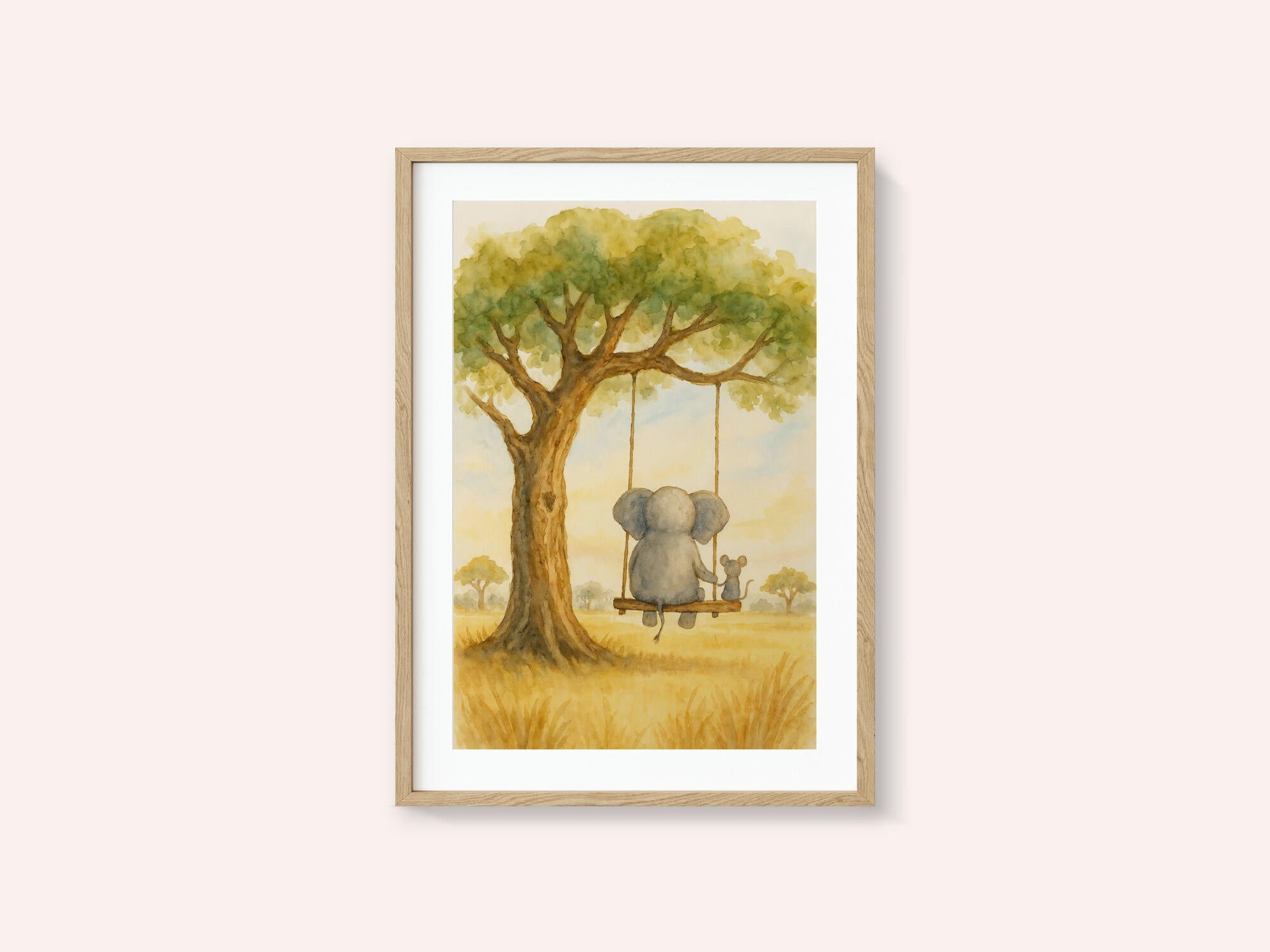 Elephant and Mouse On a Swing