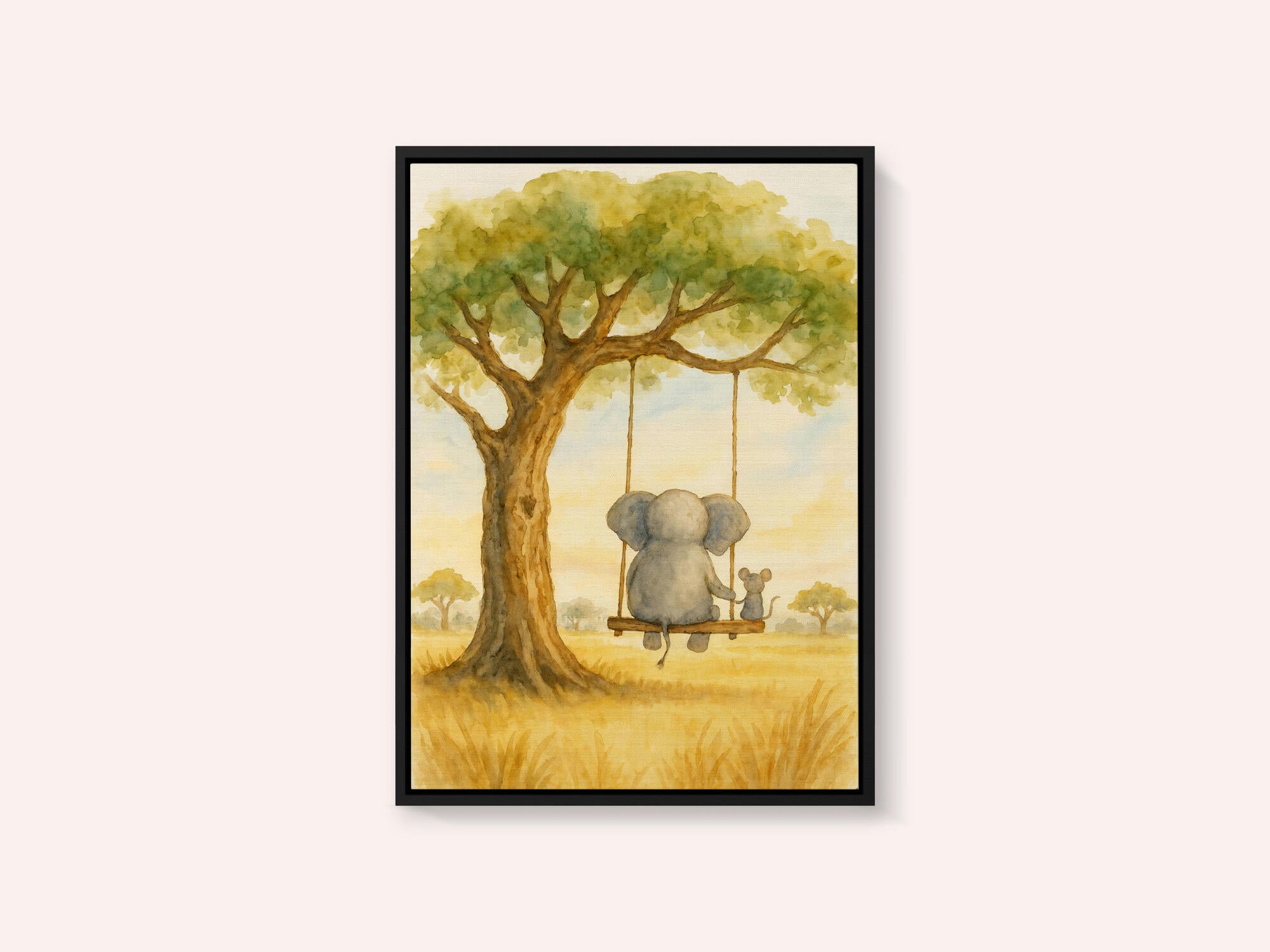 Elephant and Mouse On a Swing