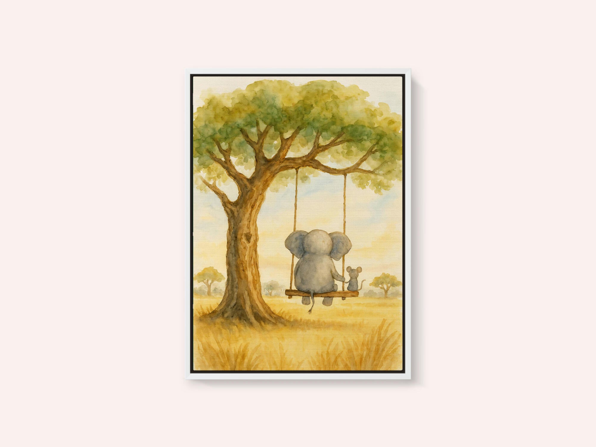 Elephant and Mouse On a Swing