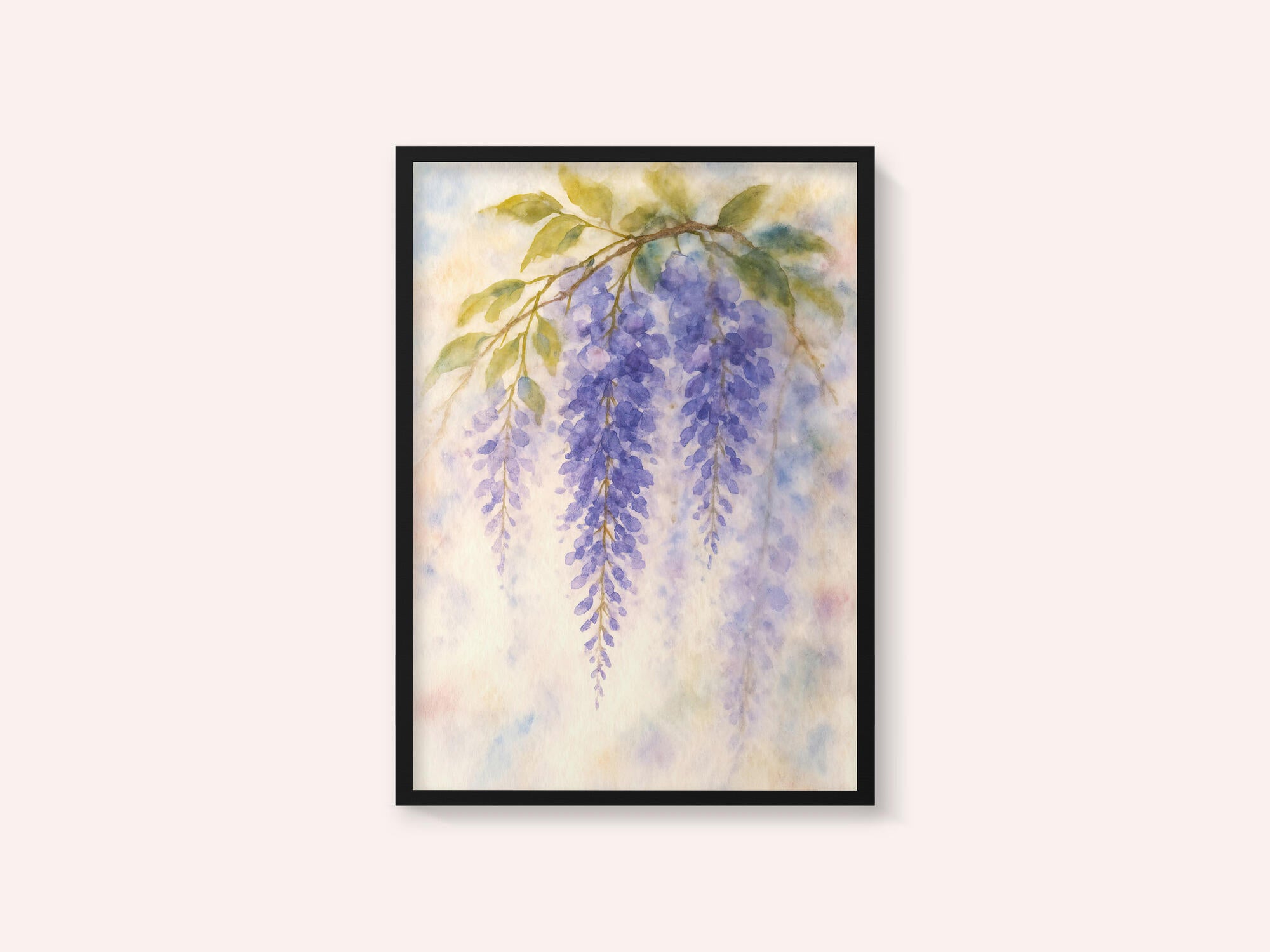 Hanging Wisteria In Soft Pastel Colours