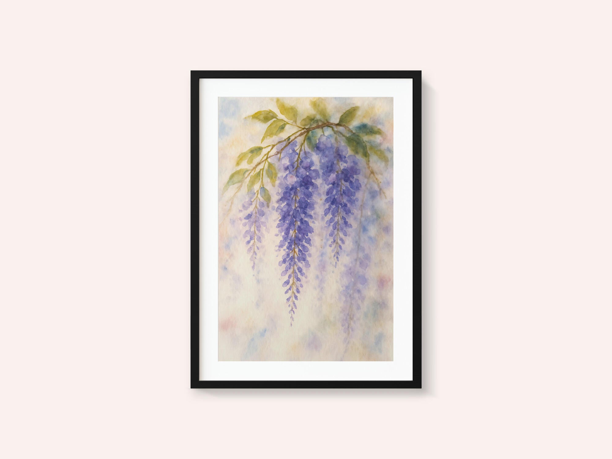 Hanging Wisteria In Soft Pastel Colours