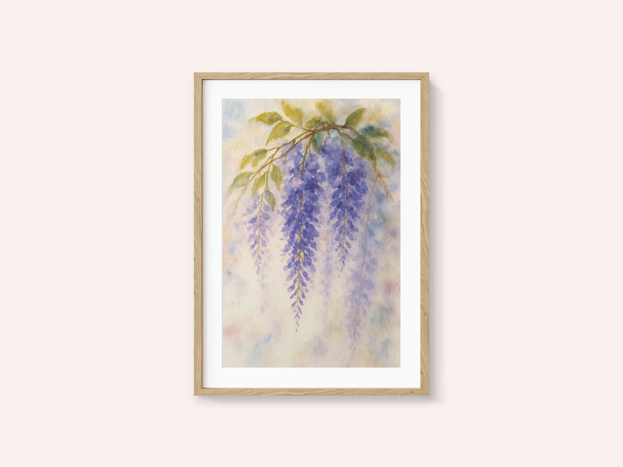 Hanging Wisteria In Soft Pastel Colours