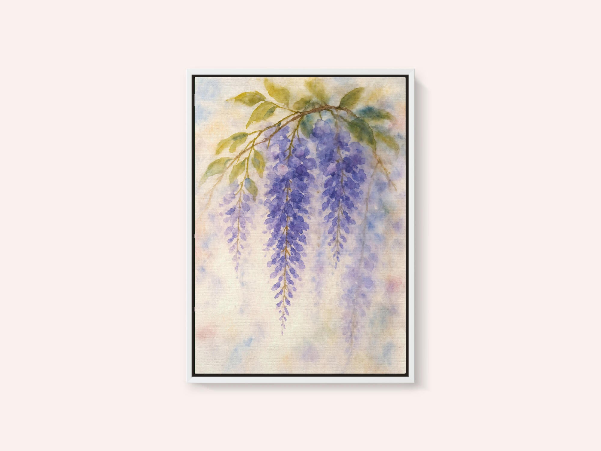 Hanging Wisteria In Soft Pastel Colours