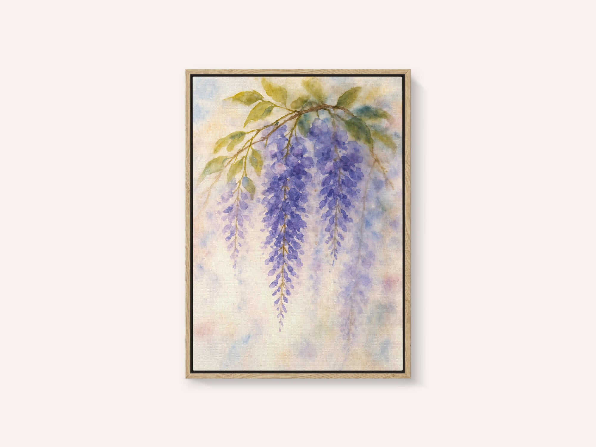 Hanging Wisteria In Soft Pastel Colours