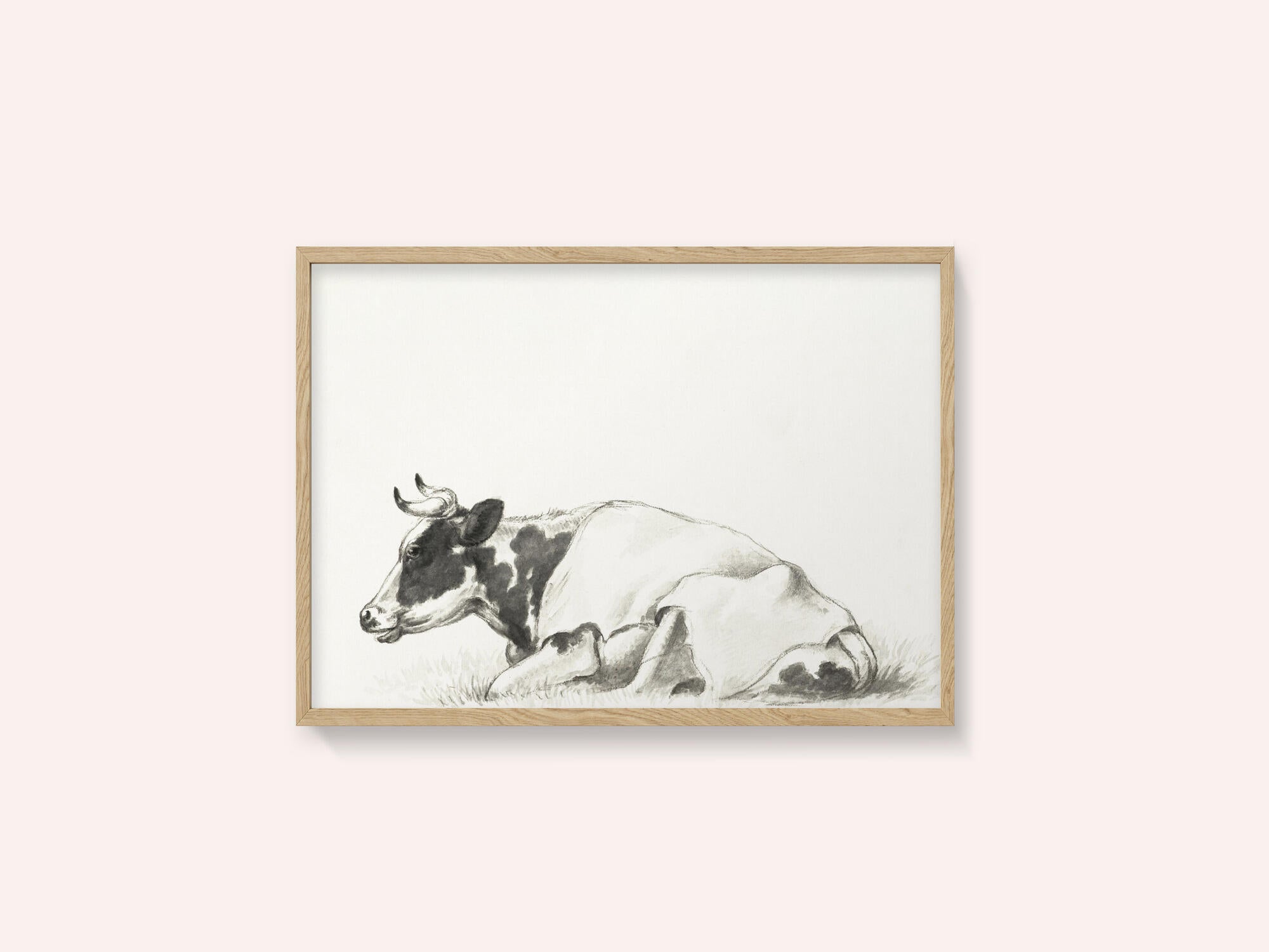 Lying Cow By Jean Bernard