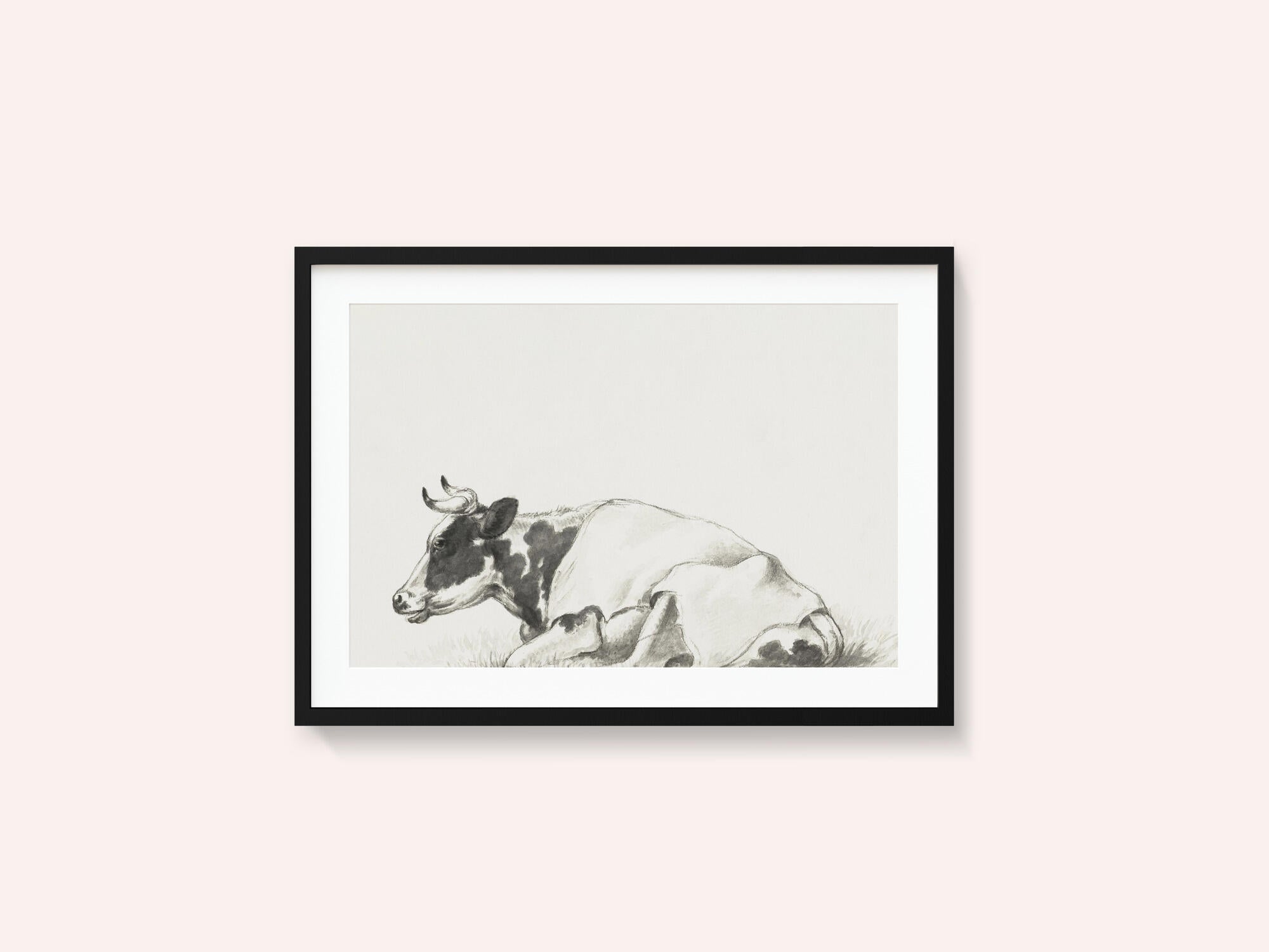 Lying Cow By Jean Bernard