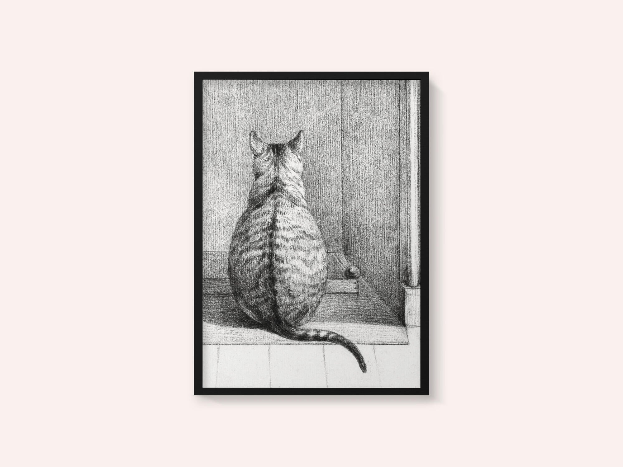 Sitting Cat, From Behind (1812)