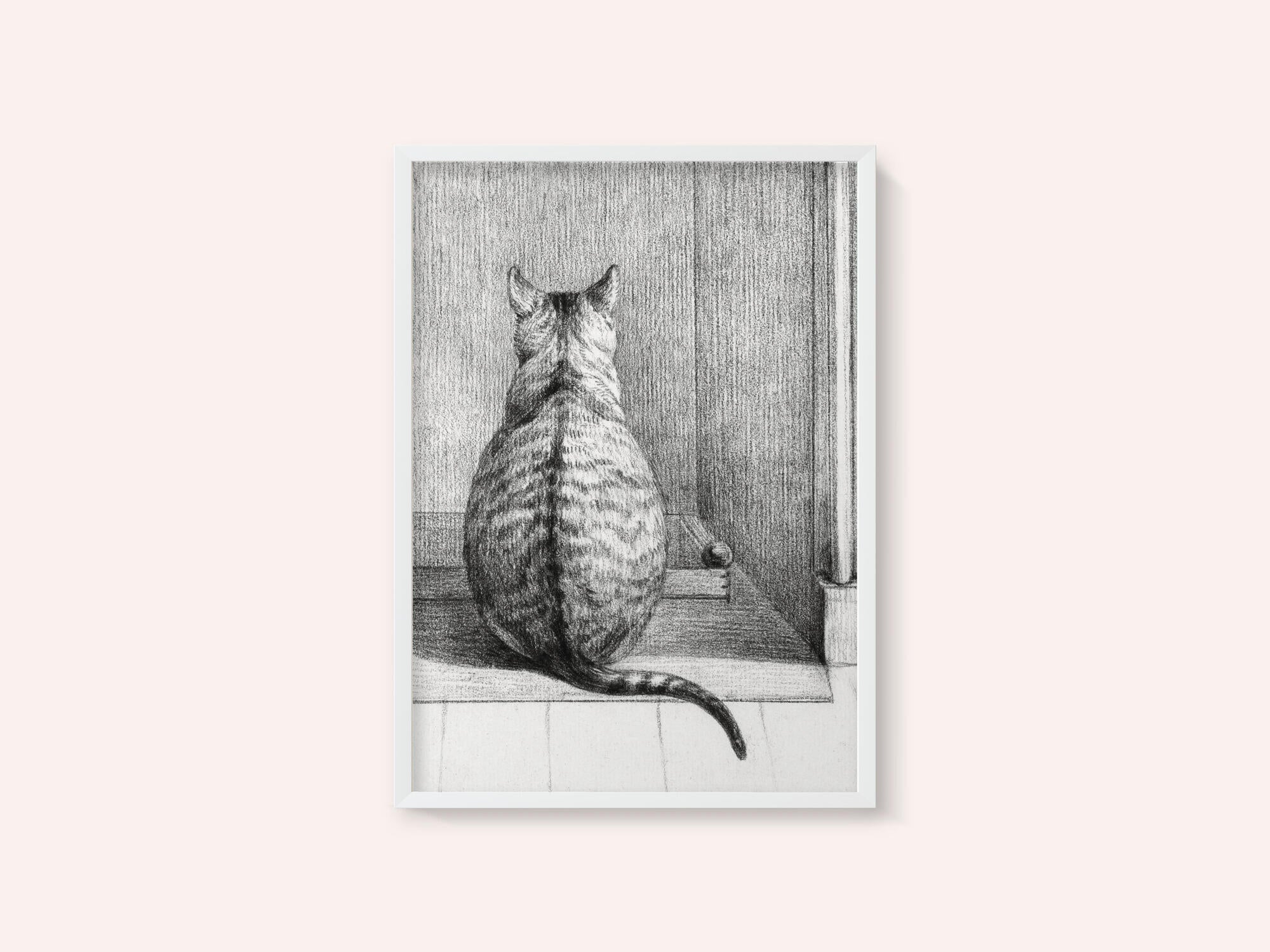 Sitting Cat, From Behind (1812)