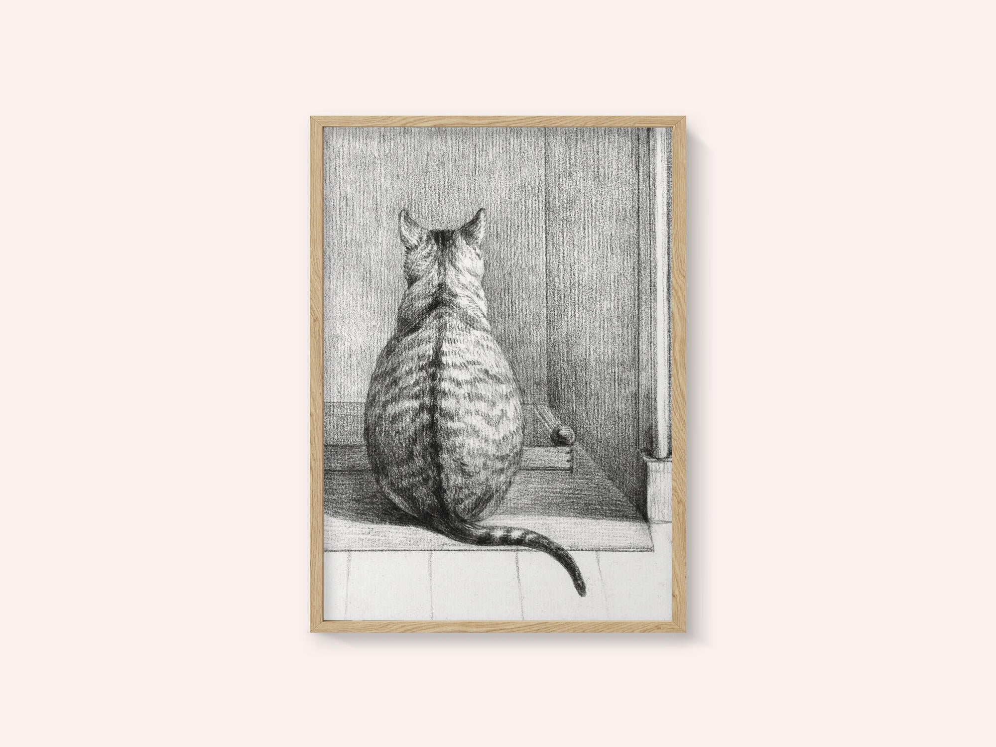 Sitting Cat, From Behind (1812)