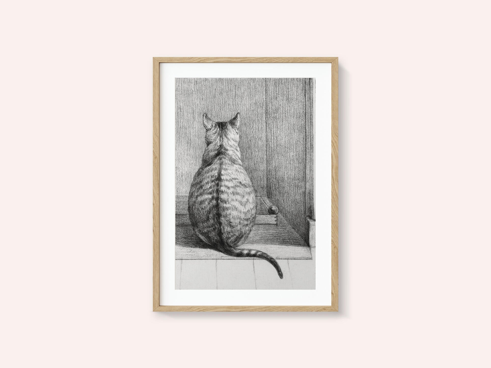 Sitting Cat, From Behind (1812)