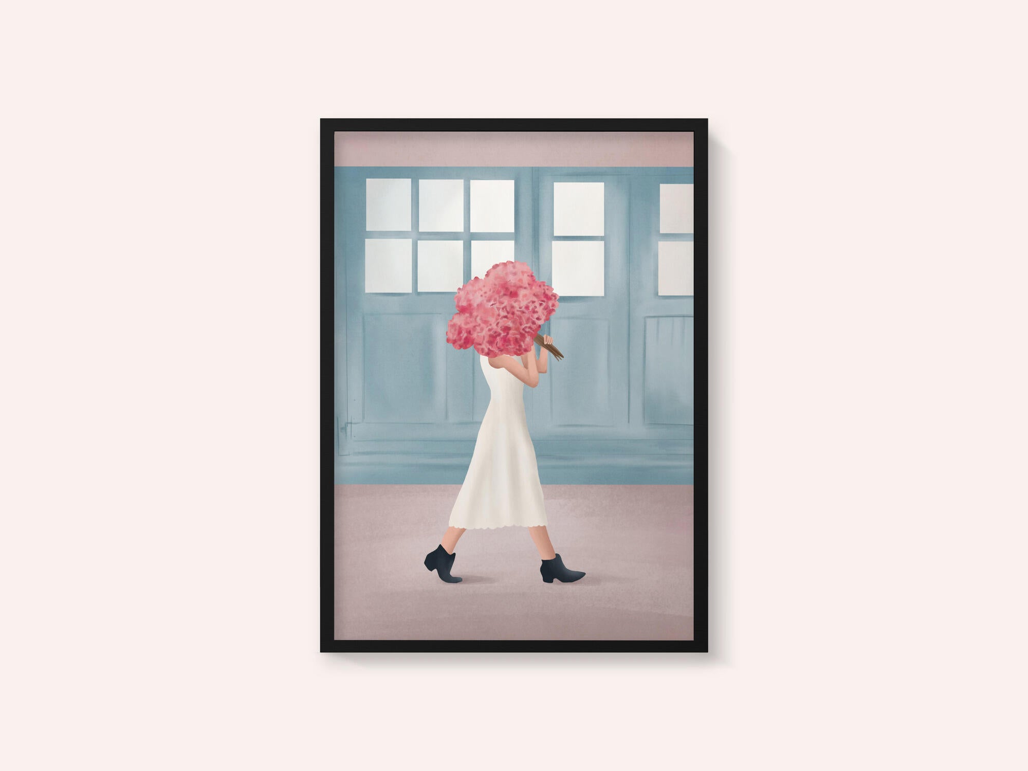 Elegant Walk With Flowers